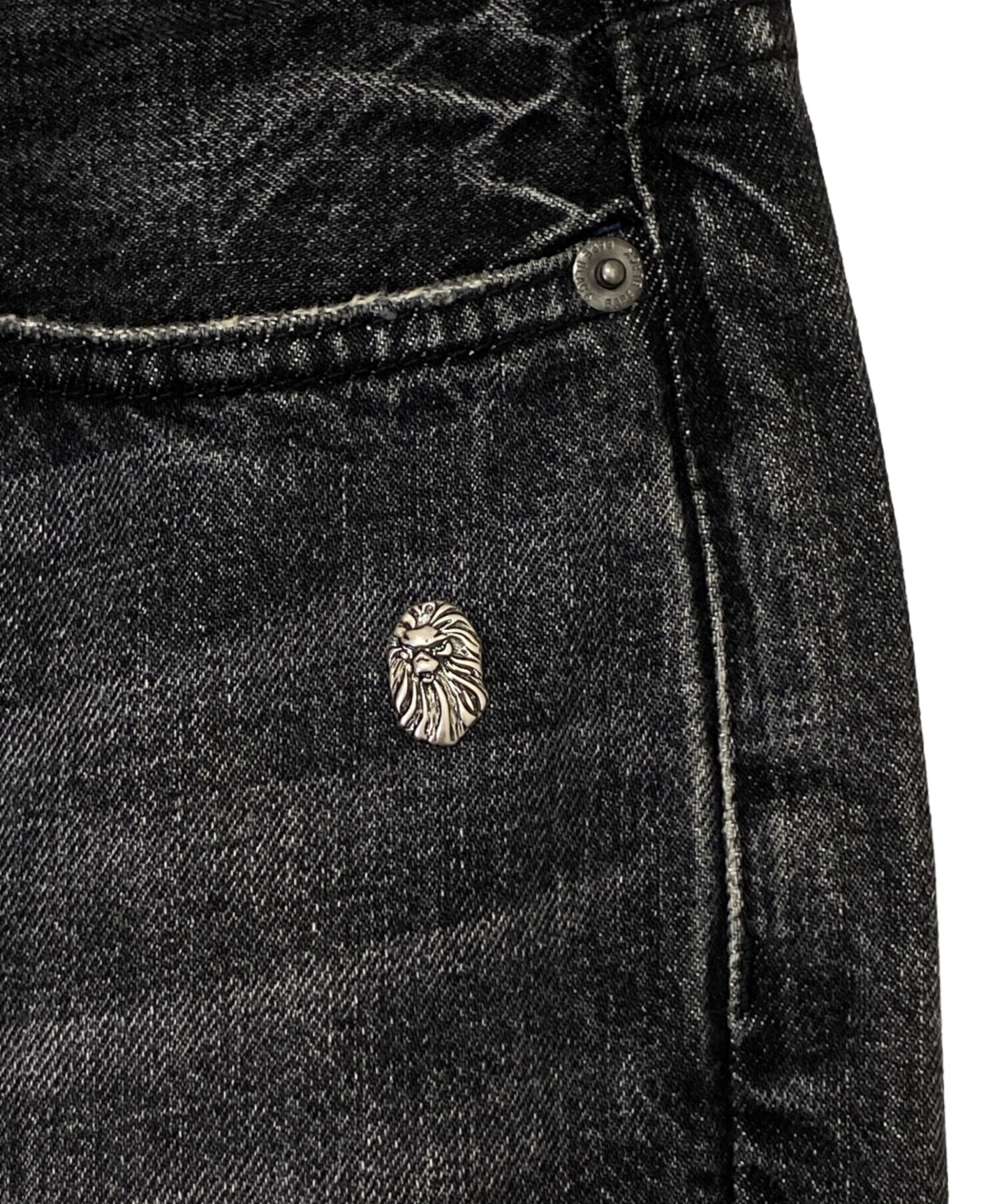 中古・古着通販】BAPE BLACK (ベイプ ブラック) PATCH WORK JEANS 