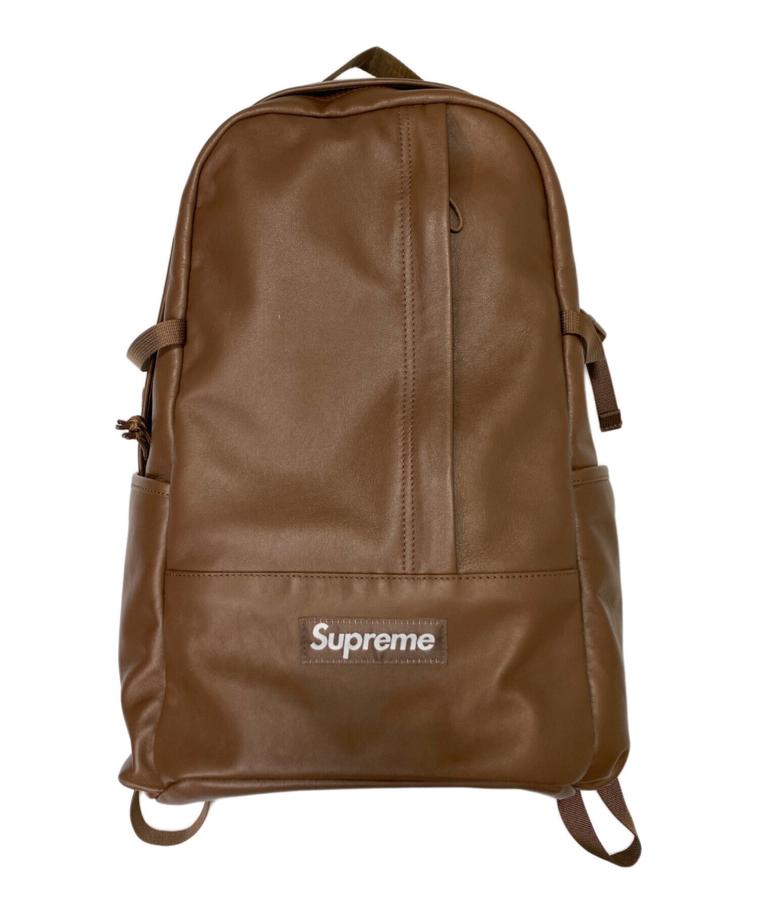 Supreme ブラウンバックパック 中古・古着通販】SUPREME (シュプリーム) Leather Backpack ブラウン