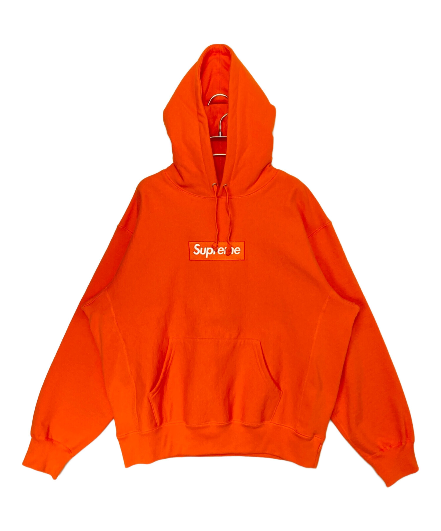Supreme Box Logo Hooded Sweatshirt オレンジM