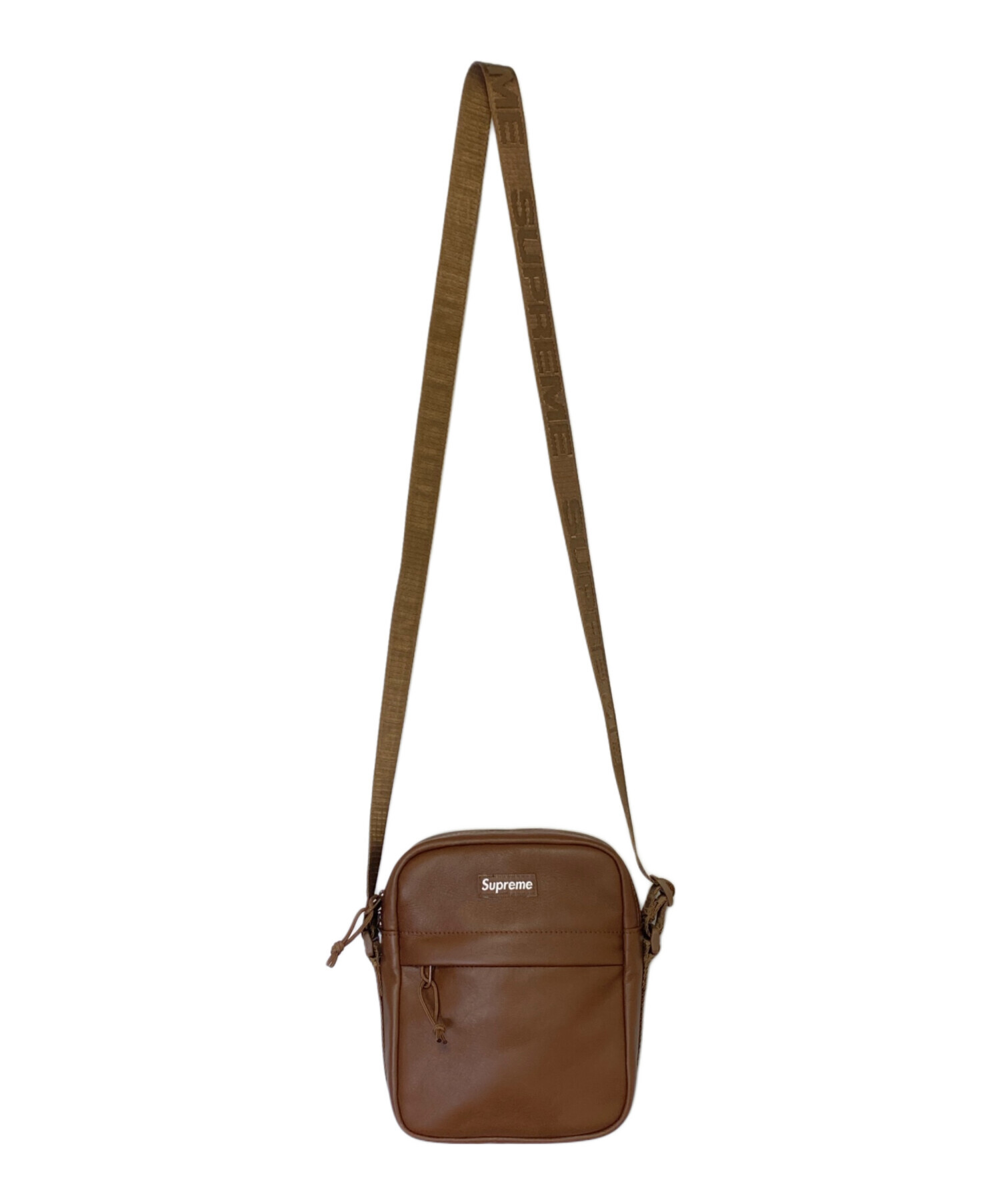 中古・古着通販】SUPREME (シュプリーム) Leather Shoulder Bag 