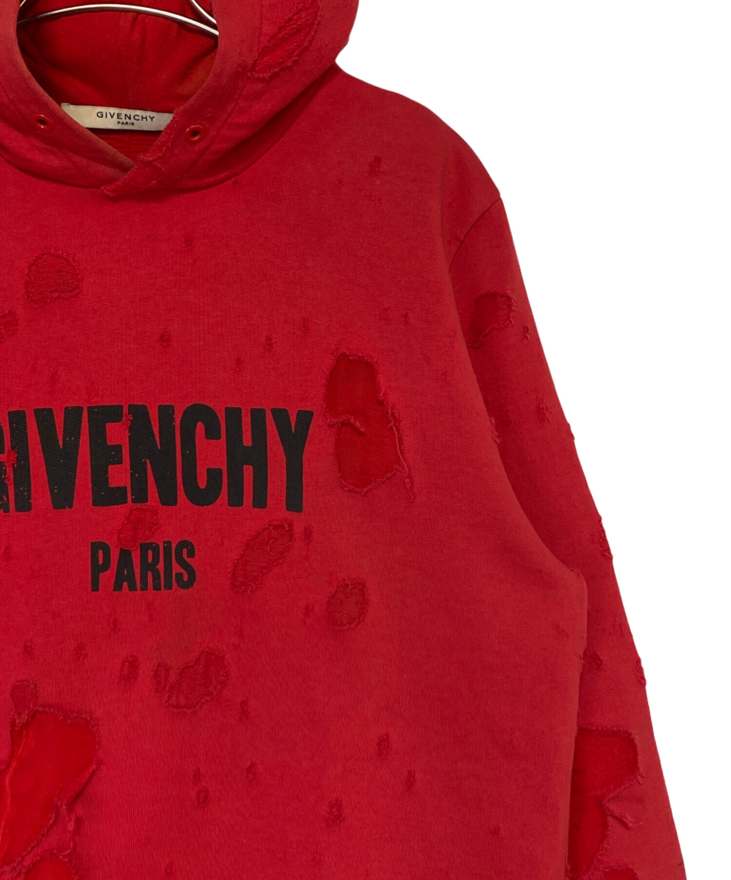 中古・古着通販】GIVENCHY (ジバンシィ) デストロイ加工パーカー