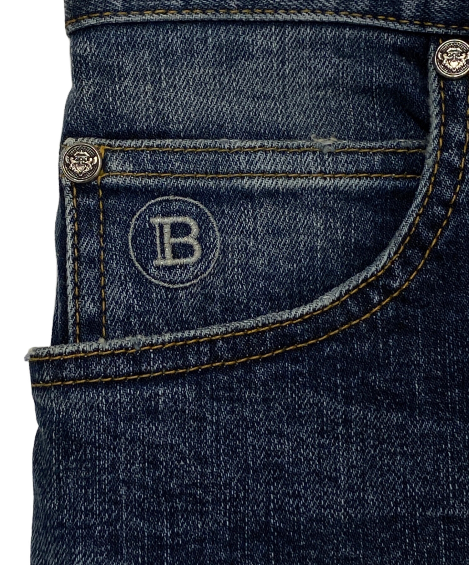 中古・古着通販】BALMAIN (バルマン) デニムパンツ インディゴ サイズ