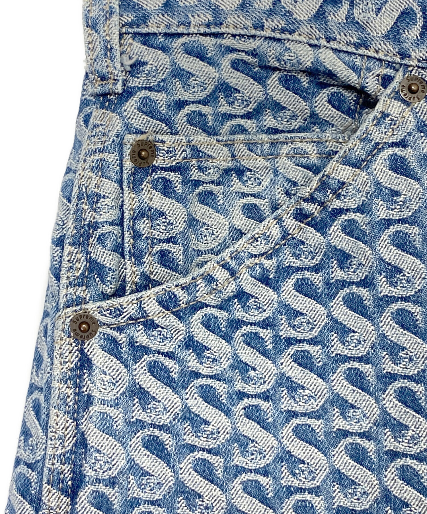中古・古着通販】SUPREME (シュプリーム) Monogram Double Knee Denim 