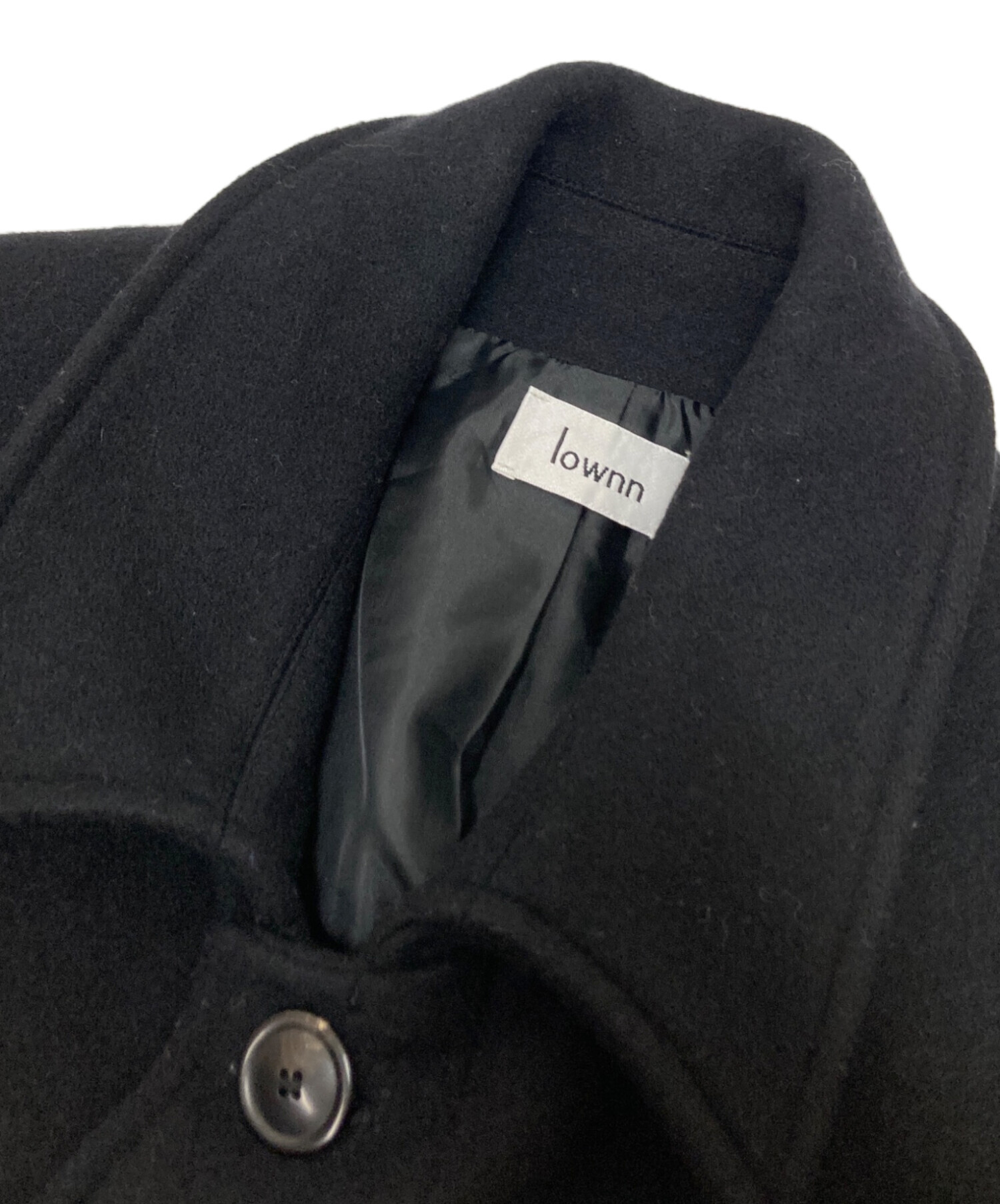 中古・古着通販】lownn (ローン) Overcoat ブラック サイズ:50
