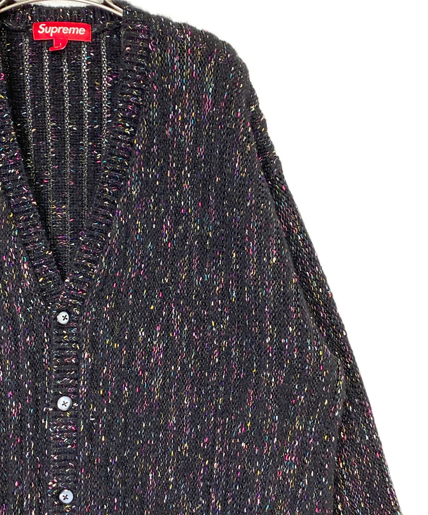 中古・古着通販】SUPREME (シュプリーム) Confetti Cardigan ブラック 