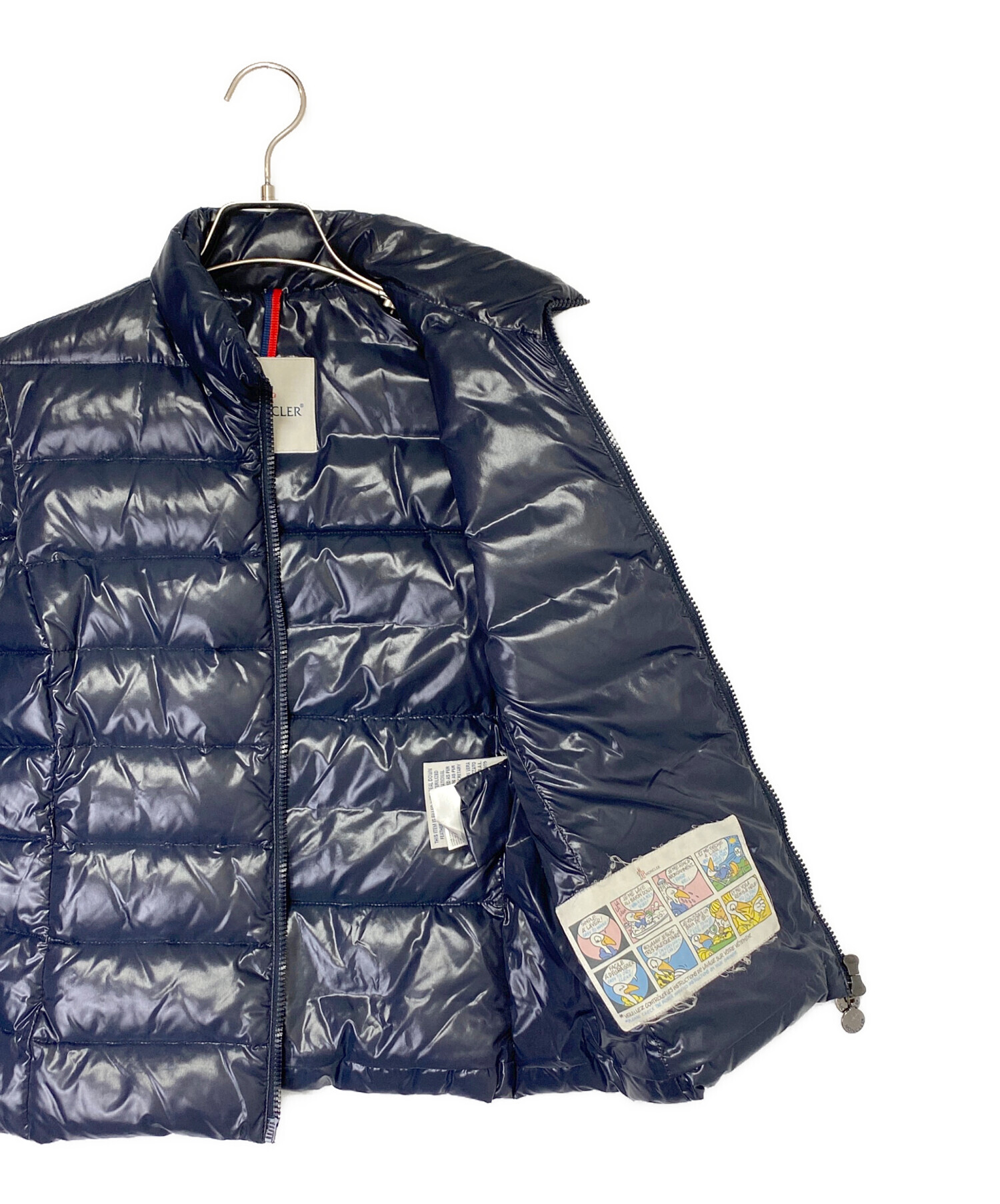 未使用級✨️モンクレールGHANYダウンベスト00　ロゴワッペン　ダークブラウン モンクレール MONCLER レディースダウンベスト GHANY 1A525 00 68950
