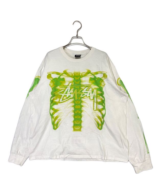 中古・古着通販】stussy (ステューシー) RIB CAGE LS TEE ホワイト