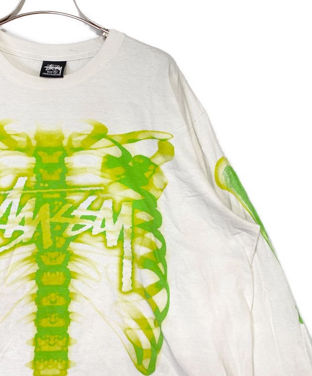 中古・古着通販】stussy (ステューシー) RIB CAGE LS TEE ホワイト