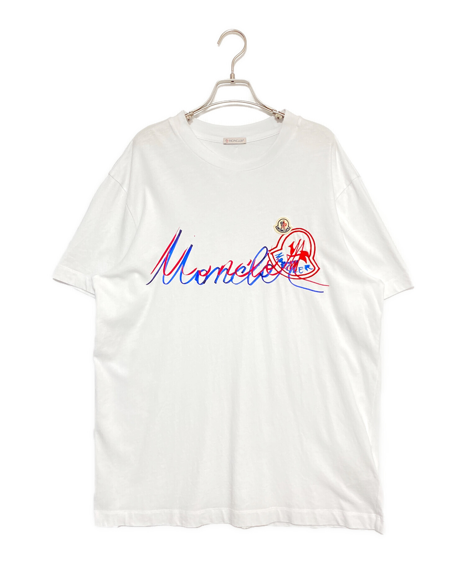 中古・古着通販】MONCLER (モンクレール) スクリプトロゴTシャツ 