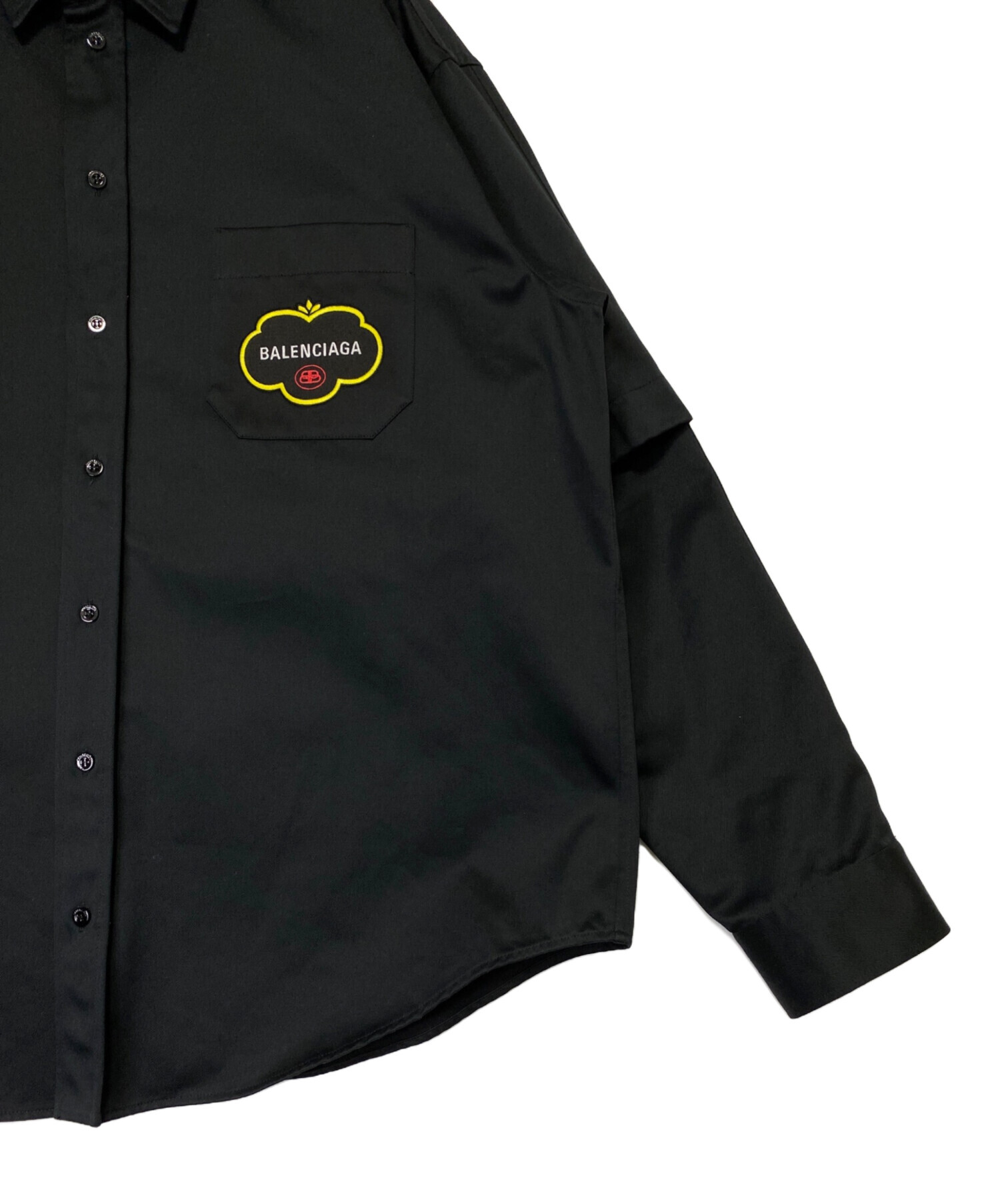 BALENCIAGA ブラックシャツ サイズ38