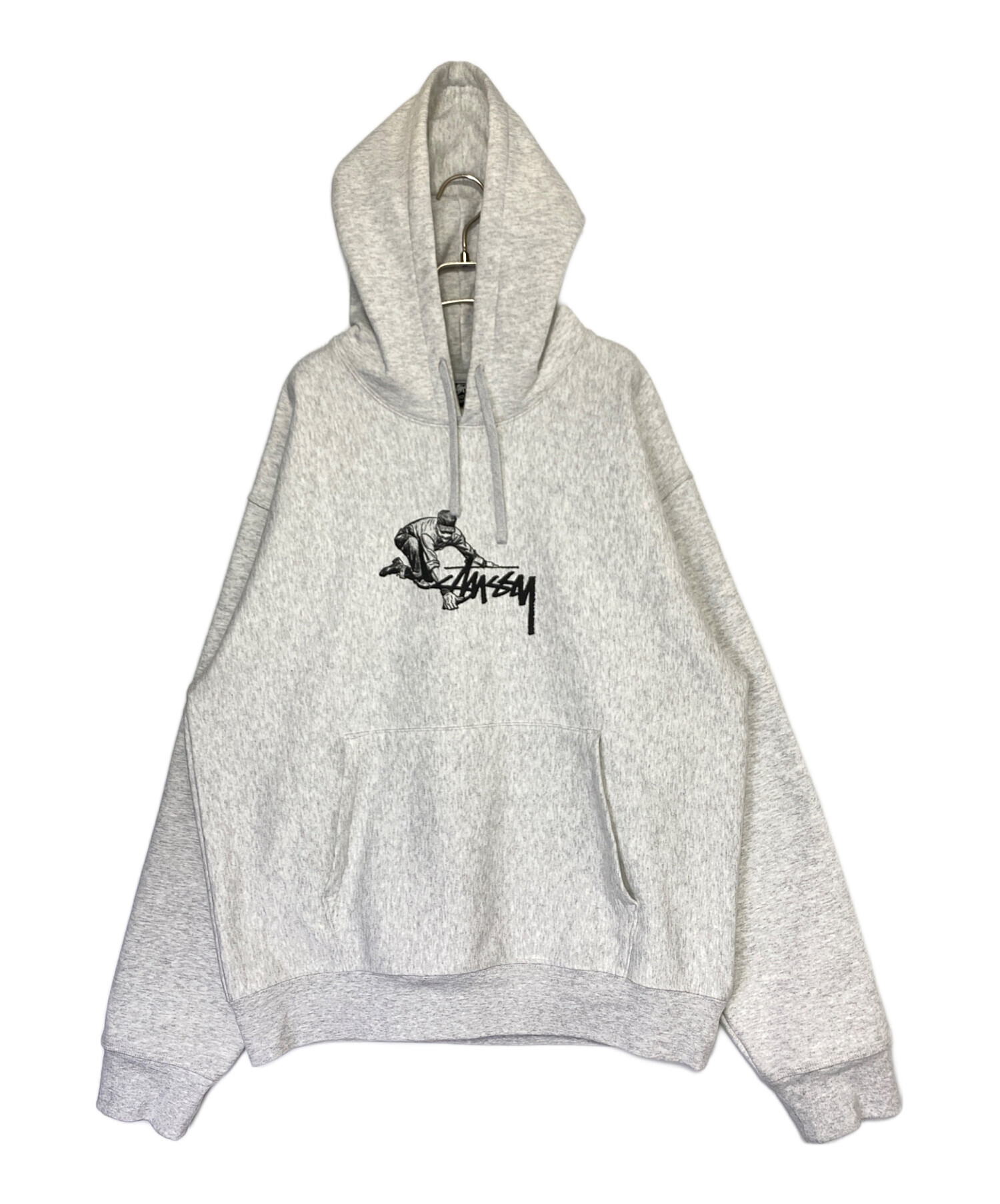 中古・古着通販】stussy (ステューシー) WORKER HOODIE ライトグレー 