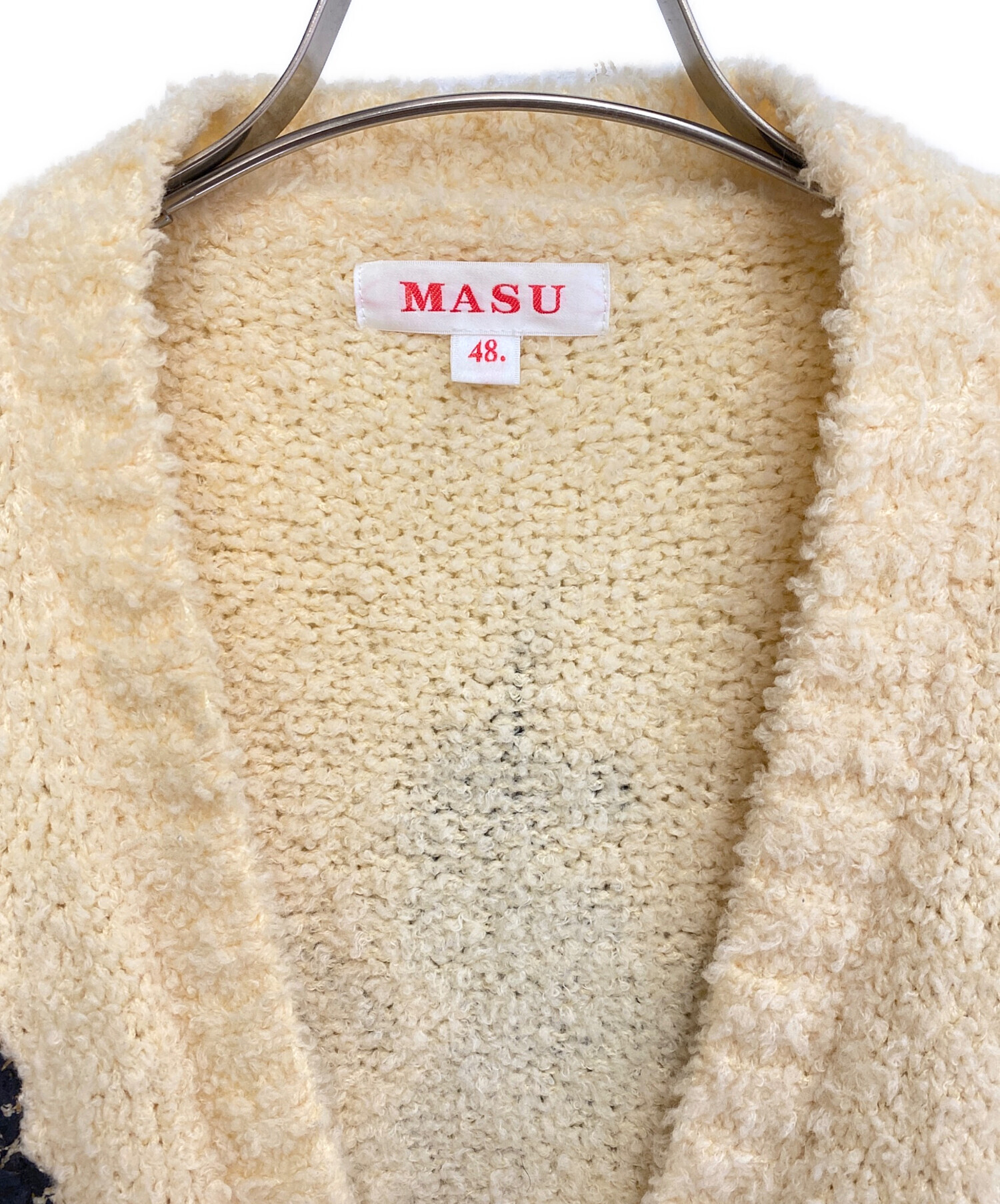 中古・古着通販】masu (エムエーエスユー) UNICORN GRUNGE CARDIGAN 