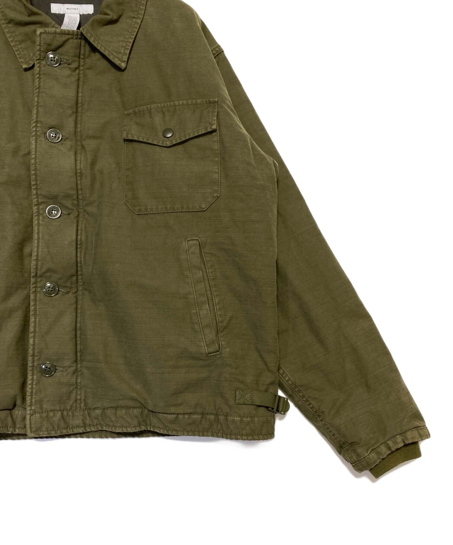 中古・古着通販】MASSES (マシス) A-2 DECK JKT 9 サイズ:M｜ブランド