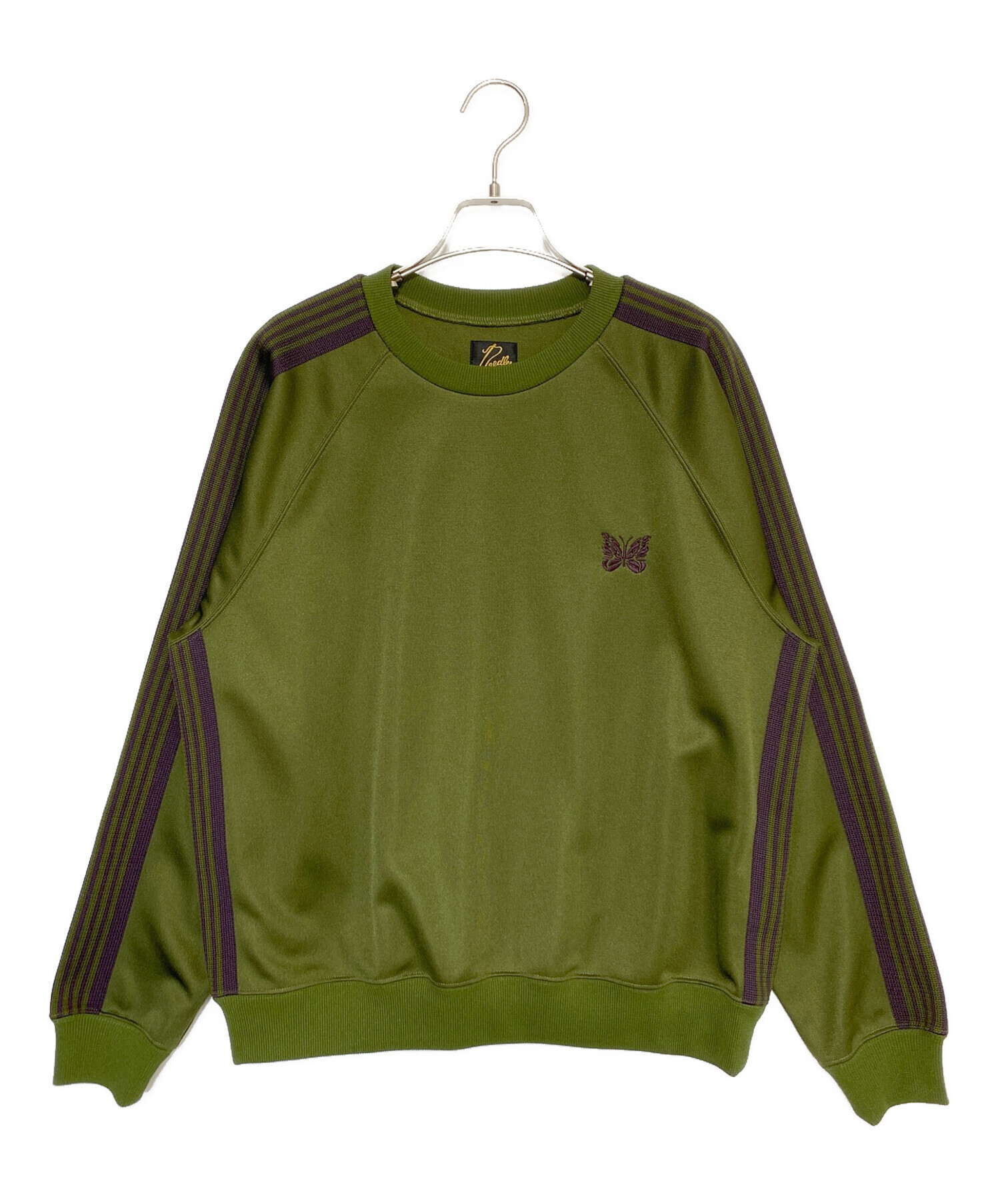 中古・古着通販】Needles (ニードルズ) TRACK CREW NECK SHIRT