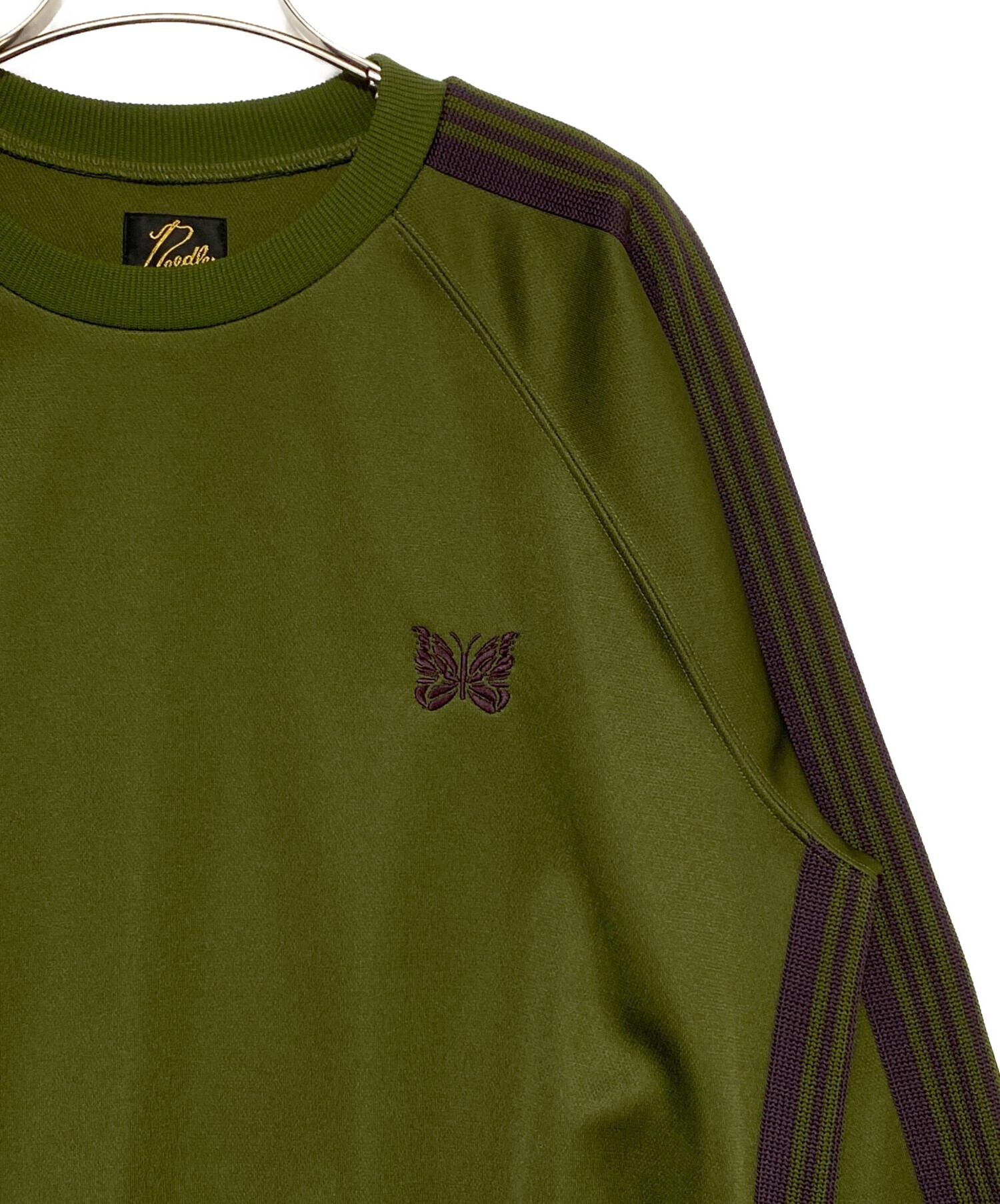 中古・古着通販】Needles (ニードルズ) TRACK CREW NECK SHIRT 
