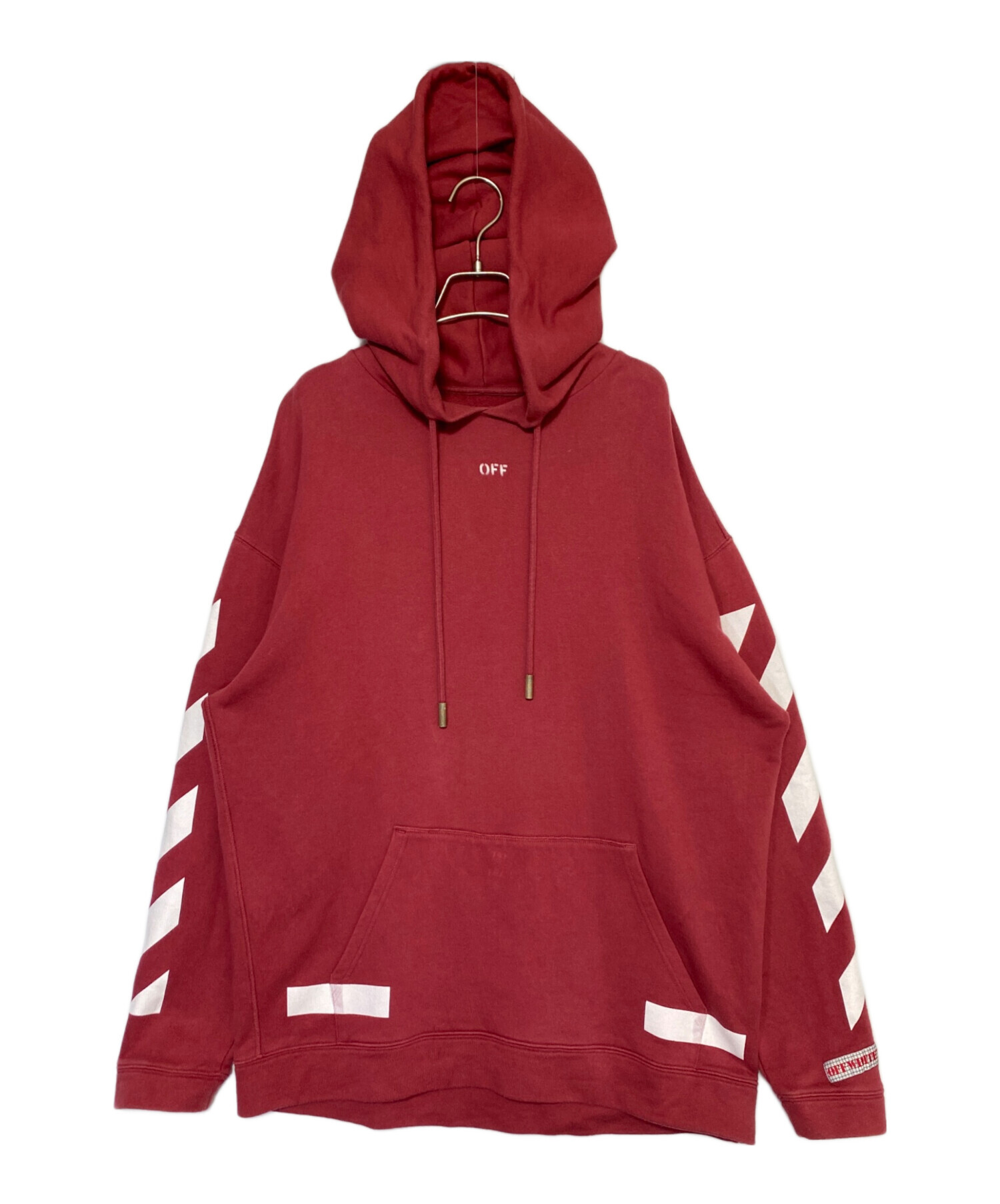 中古・古着通販】OFFWHITE (オフホワイト) アローロゴパーカー レッド