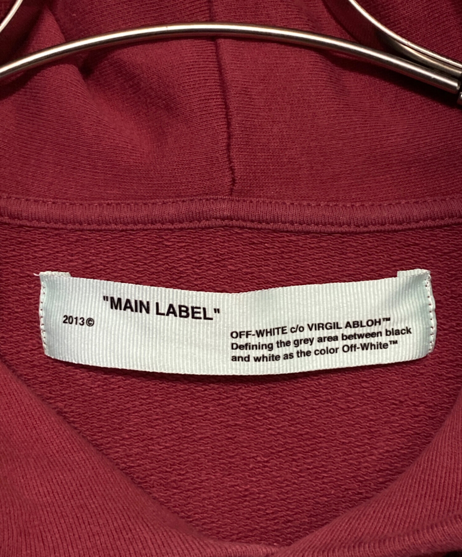 中古・古着通販】OFFWHITE (オフホワイト) アローロゴパーカー レッド