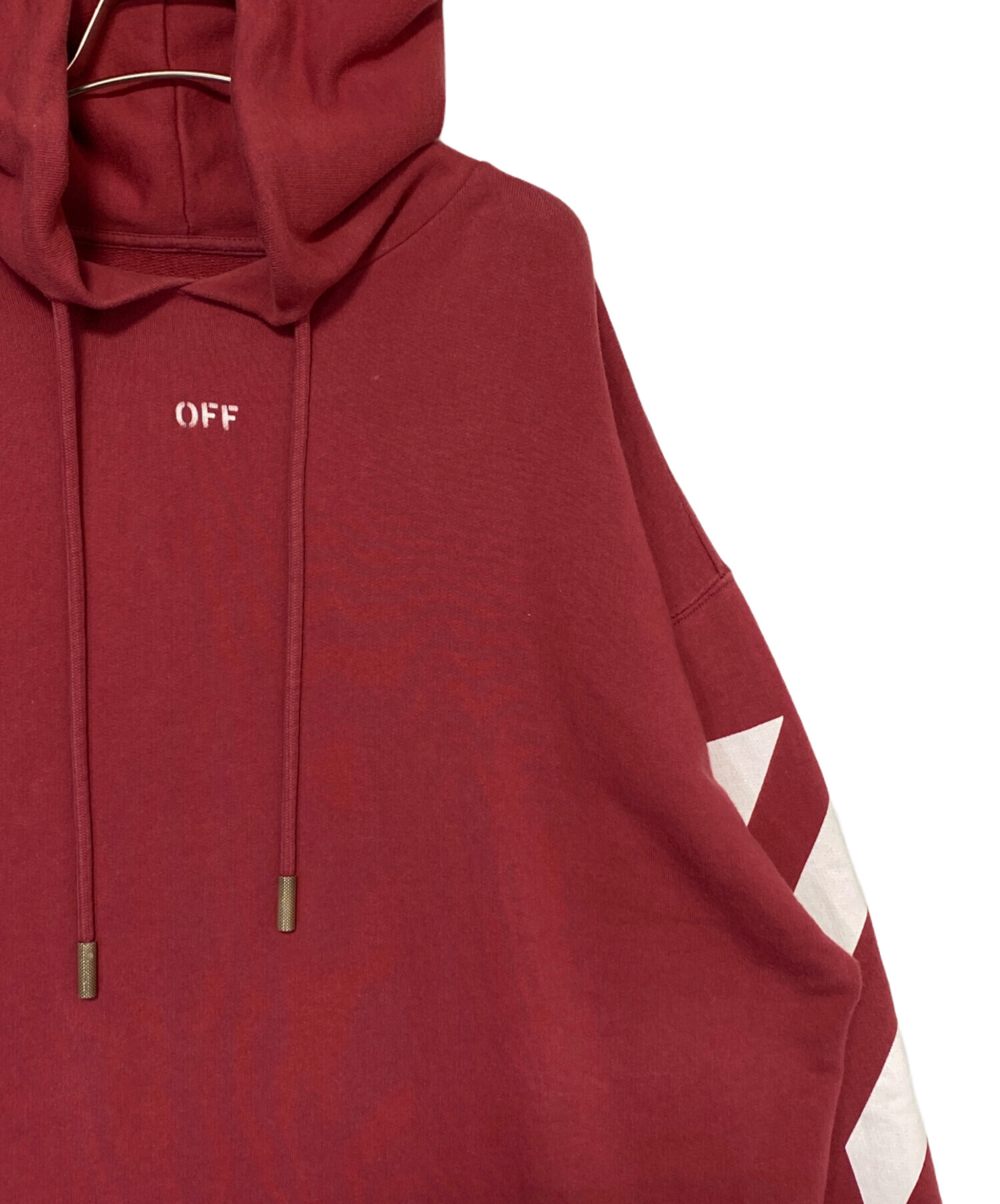 中古・古着通販】OFFWHITE (オフホワイト) アローロゴパーカー レッド