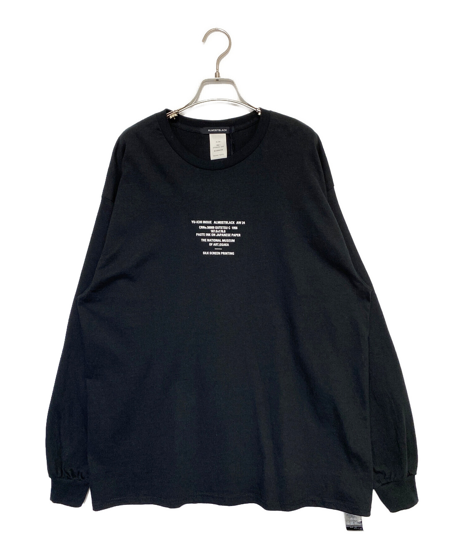 中古・古着通販】ALMOSTBLACK (オールモストブラック) C-NECK PRINT 