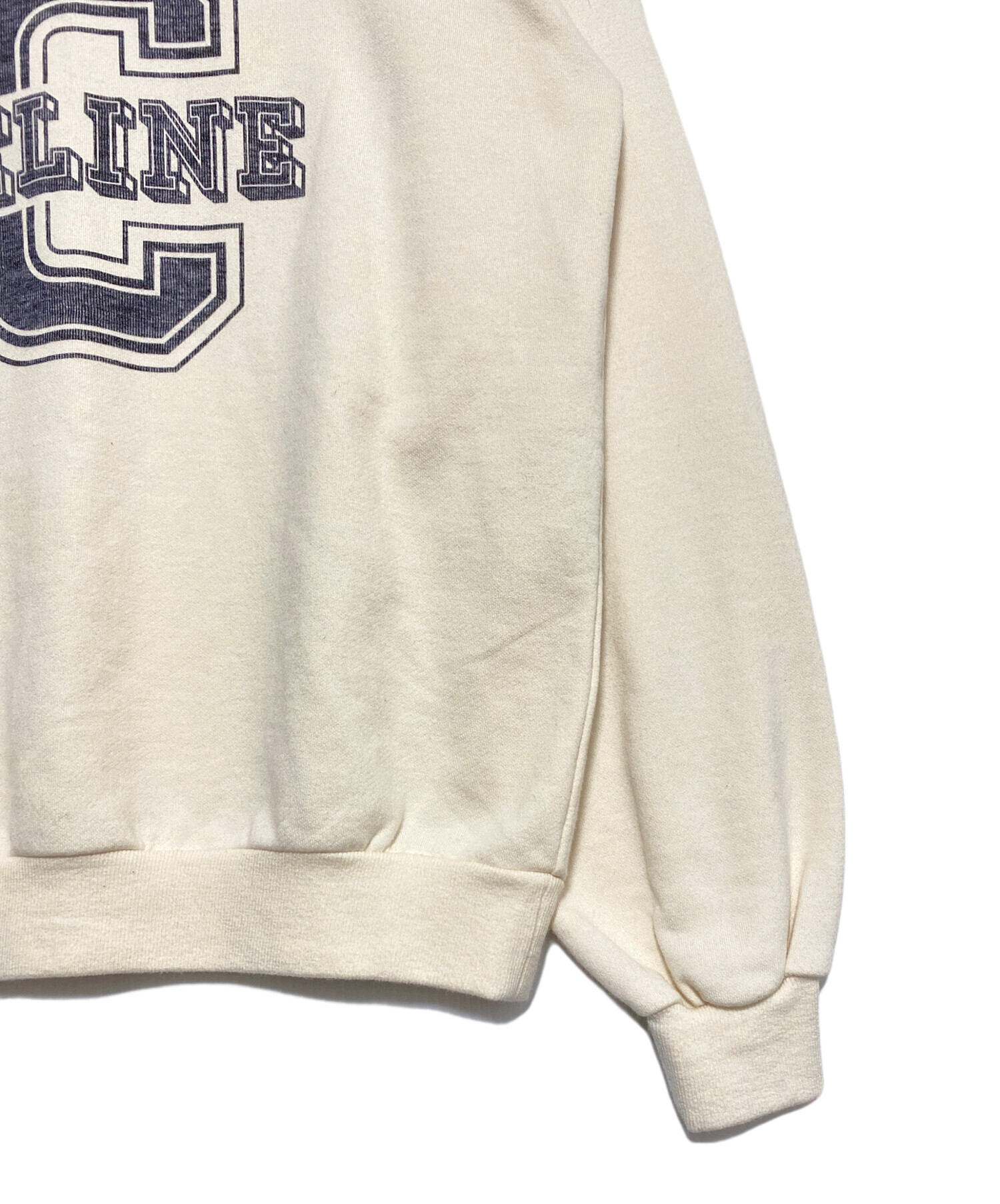 中古・古着通販】CELINE (セリーヌ) ロゴスウェット アイボリー サイズ 