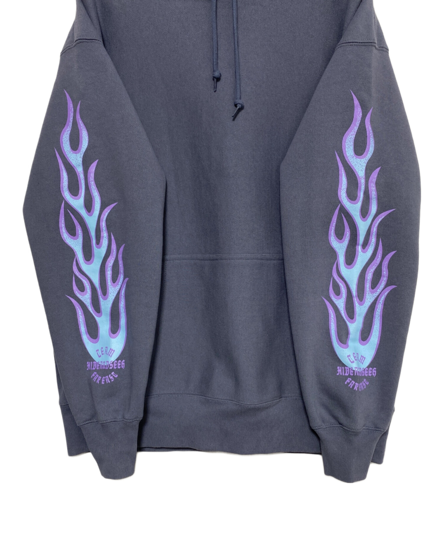 HideandSeek 古着 トレーナー L 中古・古着通販】HIDE AND SEEK (ハイドアンドシーク) パーカー スカイ