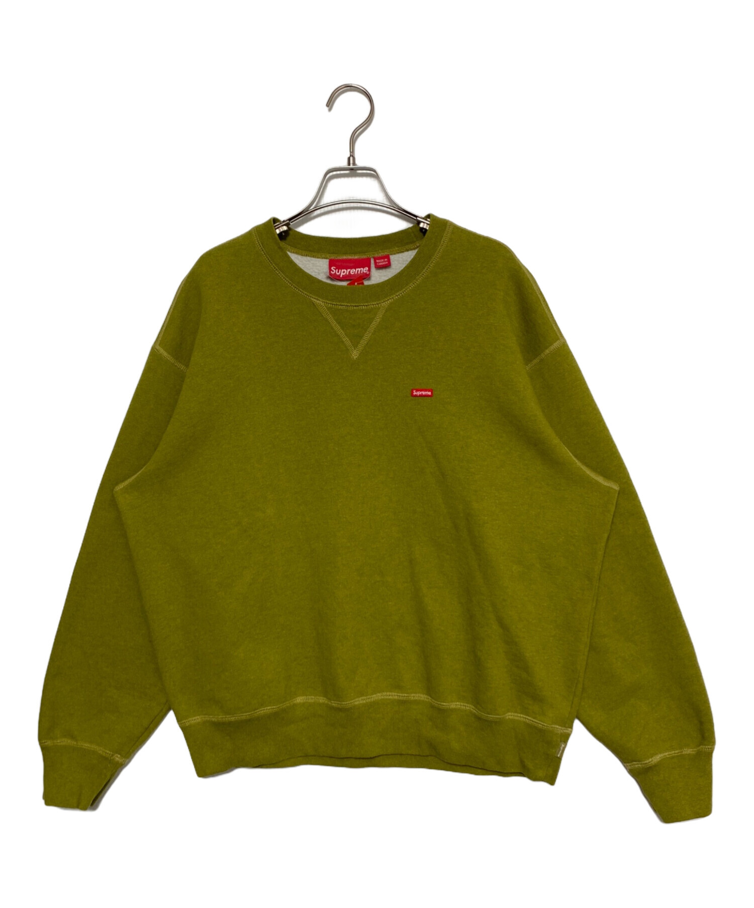 中古・古着通販】SUPREME (シュプリーム) Small Box Crewneck オリーブ  