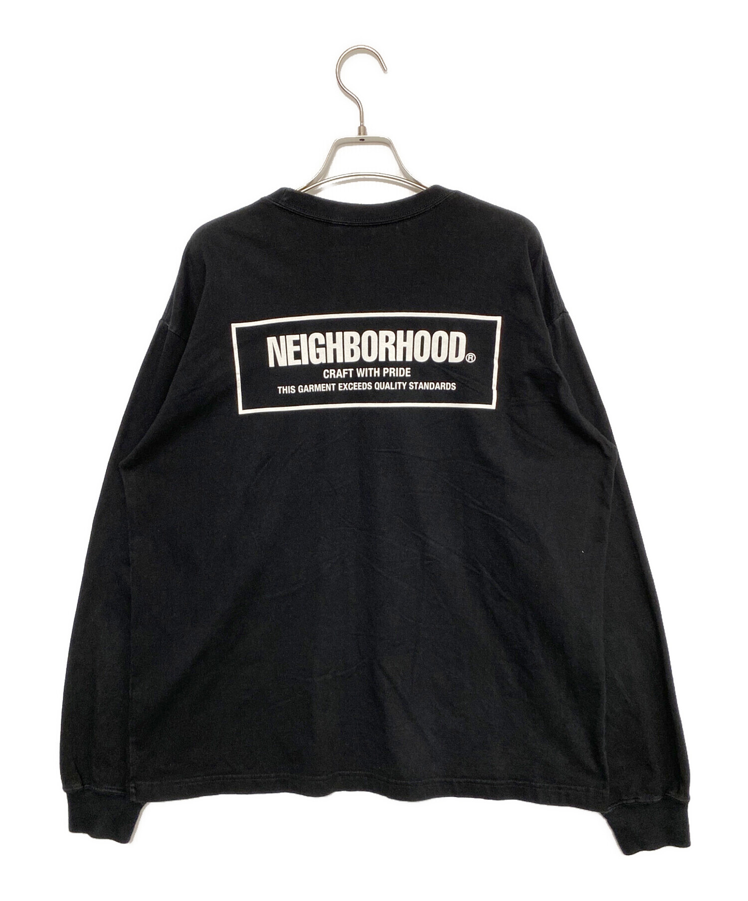 中古・古着通販】NEIGHBORHOOD (ネイバーフッド) NH.TEE LS-1 ブラック 