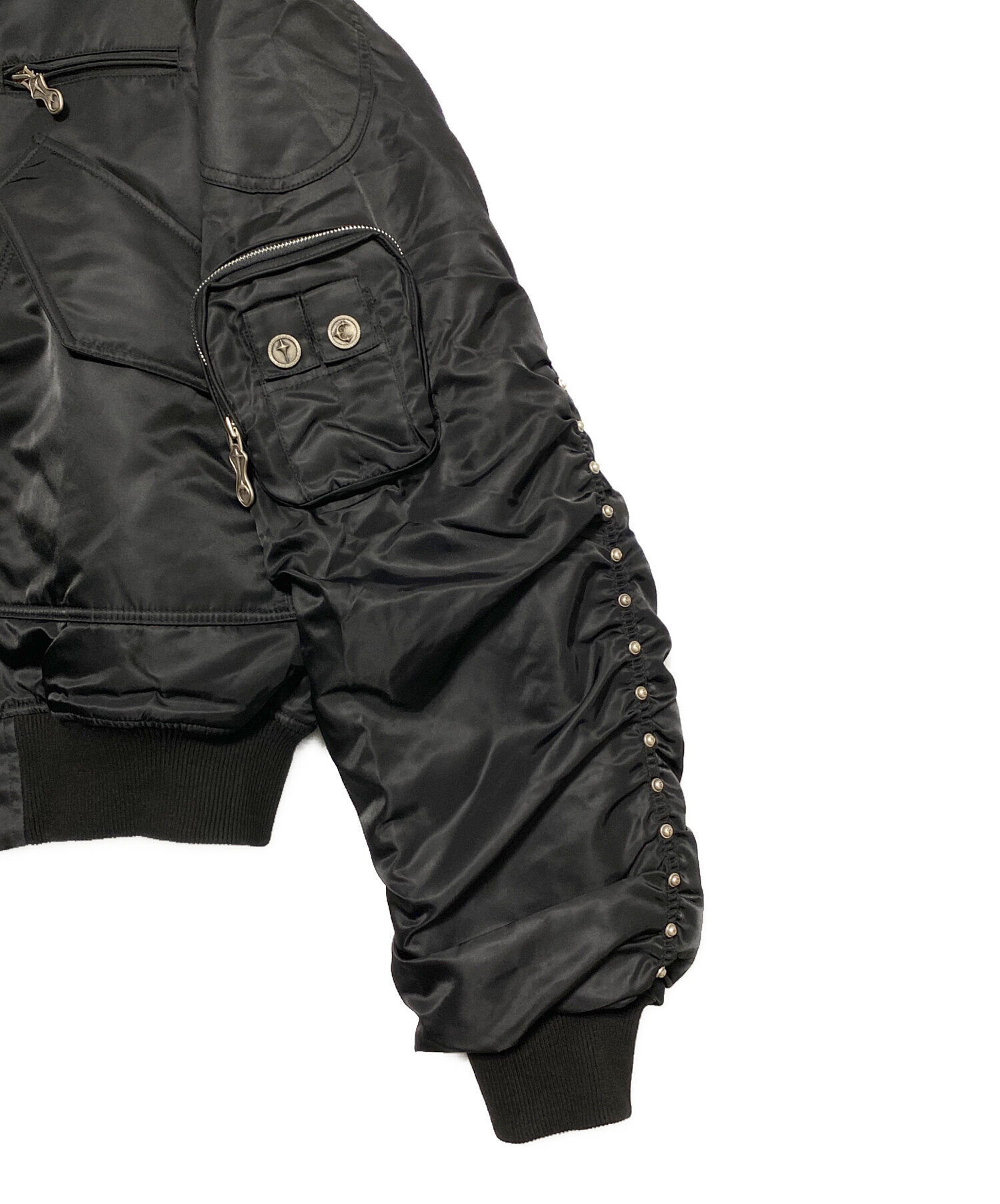 中古・古着通販】THUG CLUB (サグ クラブ) NYLON STUDDED BOMBER