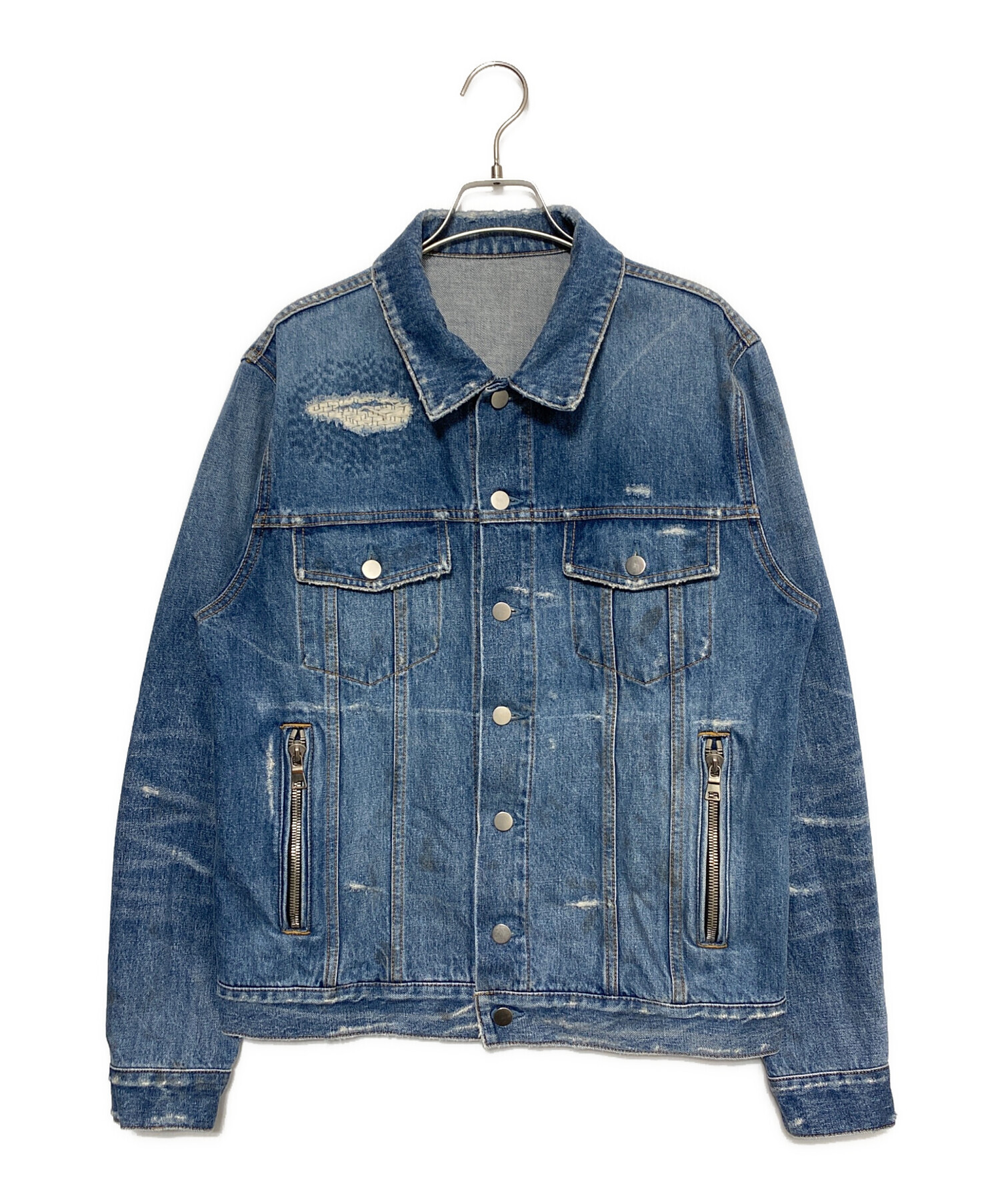 中古・古着通販】BALMAIN (バルマン) デニムジャケット インディゴ