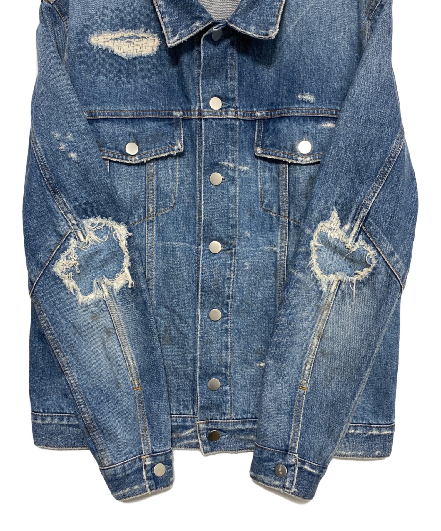 中古・古着通販】BALMAIN (バルマン) デニムジャケット インディゴ