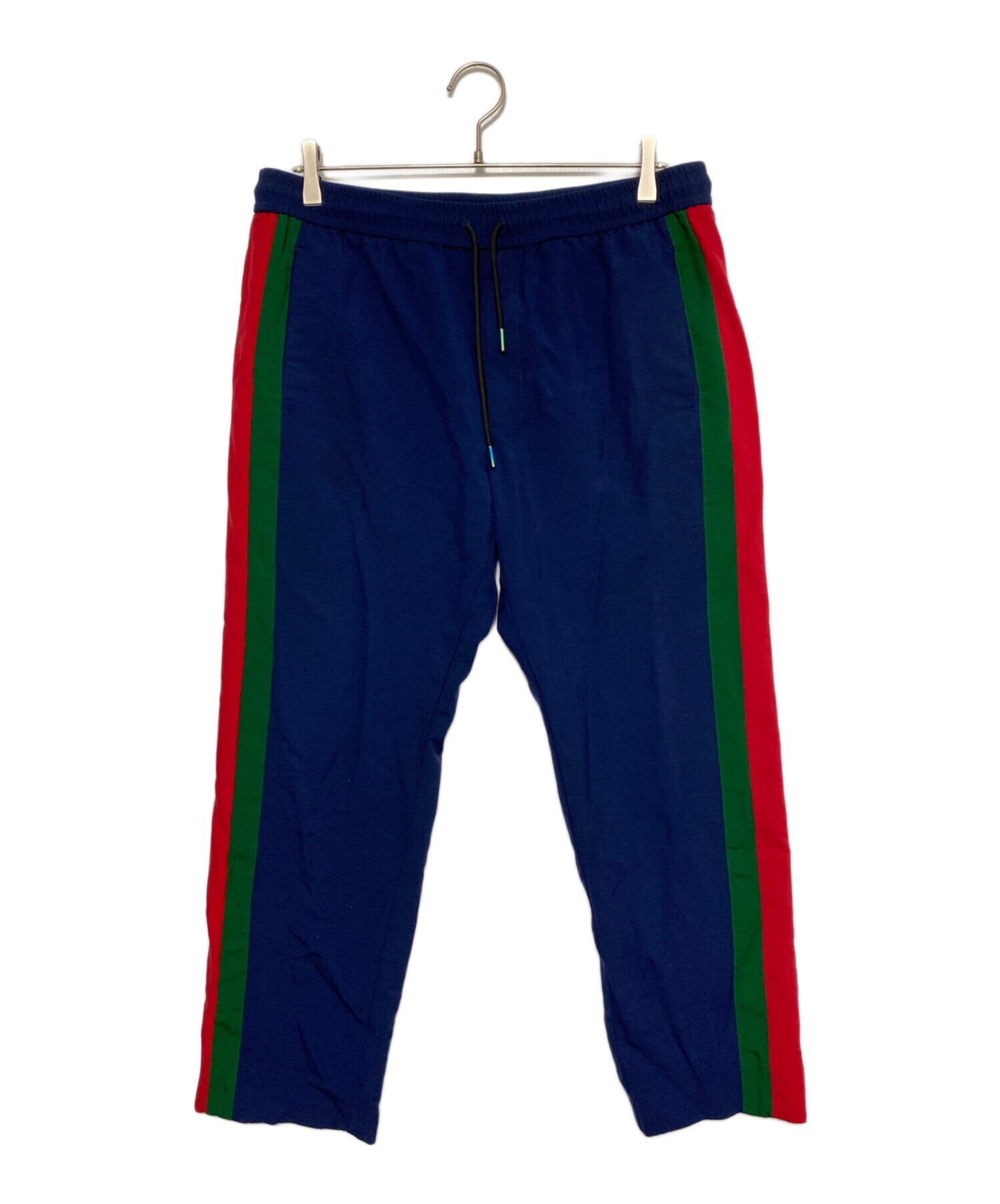 中古・古着通販】GUCCI (グッチ) サイドラインパンツ ネイビー サイズ 