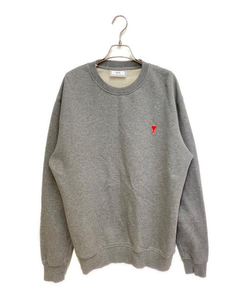 【正規タグ有】AMIPARIS アミパリス　ロゴスウェット 中古・古着通販】AMIPARIS (アミパリス) ロゴスウェットシャツ グレー