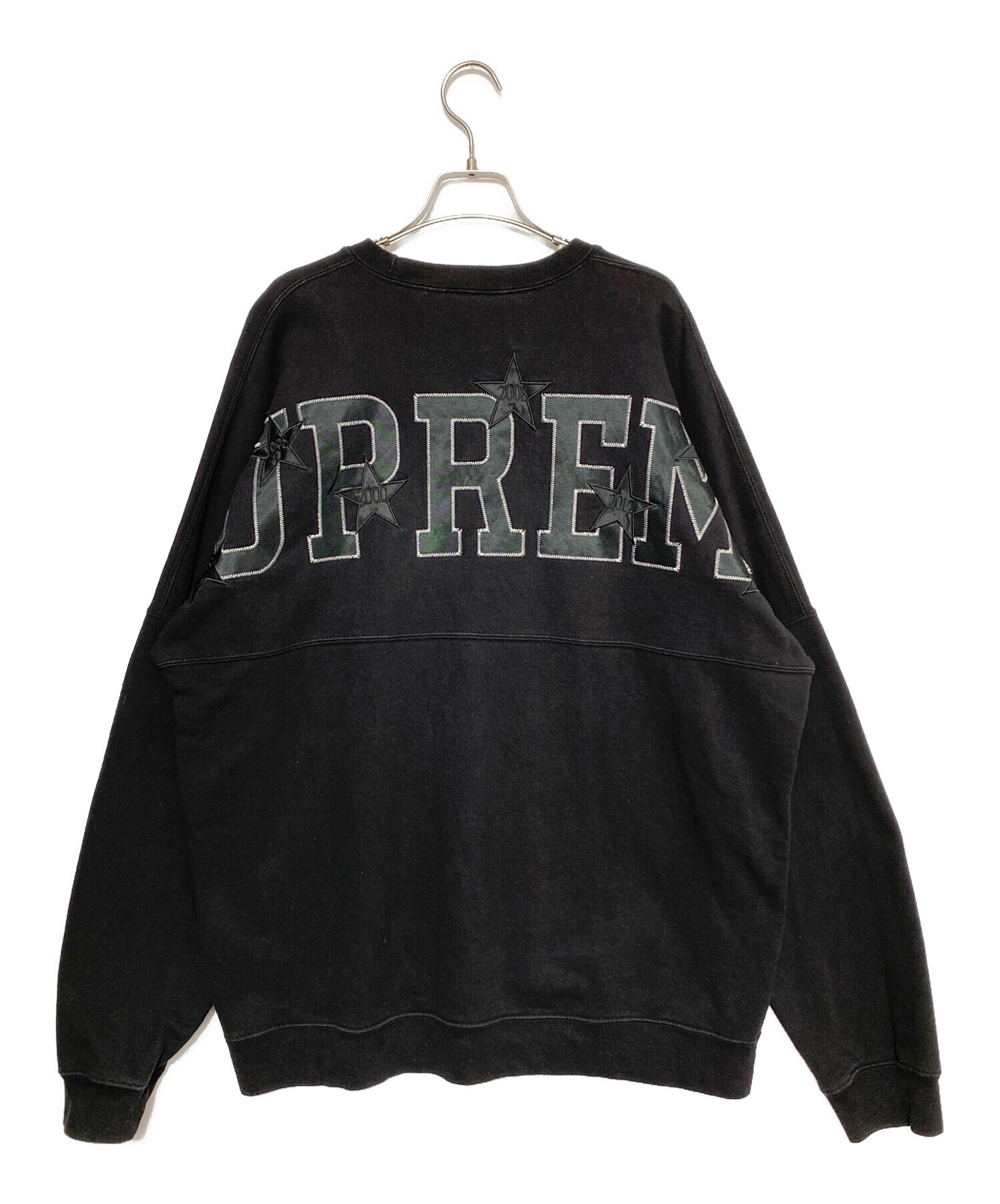 Supreme Stars Crewneck シュプリーム スター スウェット 中古・古着通販】SUPREME (シュプリーム) Stars Crewneck ブラック