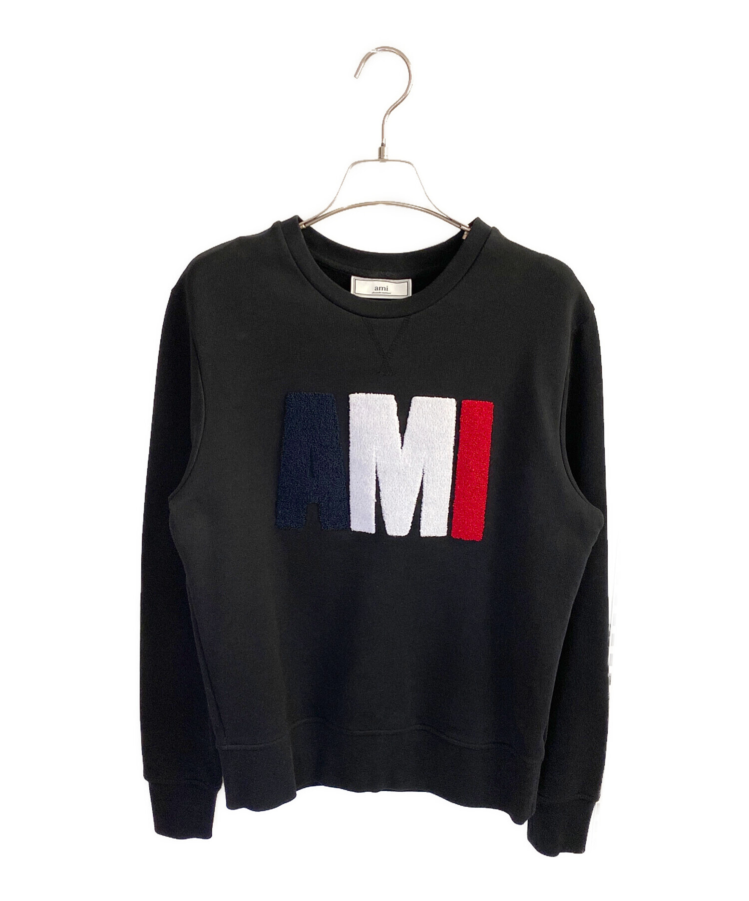 【正規タグ有】AMIPARIS アミパリス　ロゴスウェット 中古・古着通販】AMIPARIS (アミパリス) クルーネックロゴスウェット