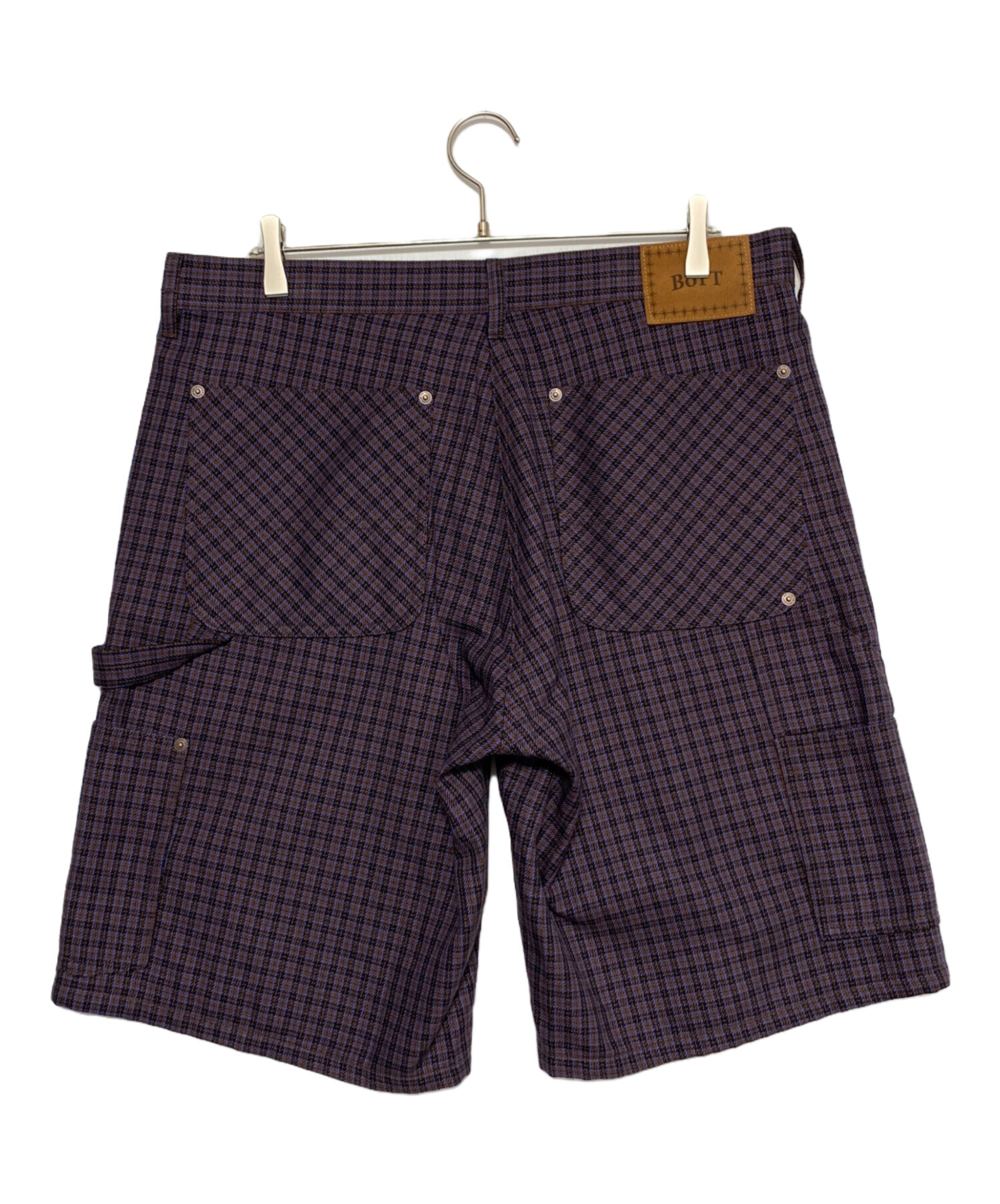中古・古着通販】BoTT (ボット) Plaid Double Knee Short パープル 