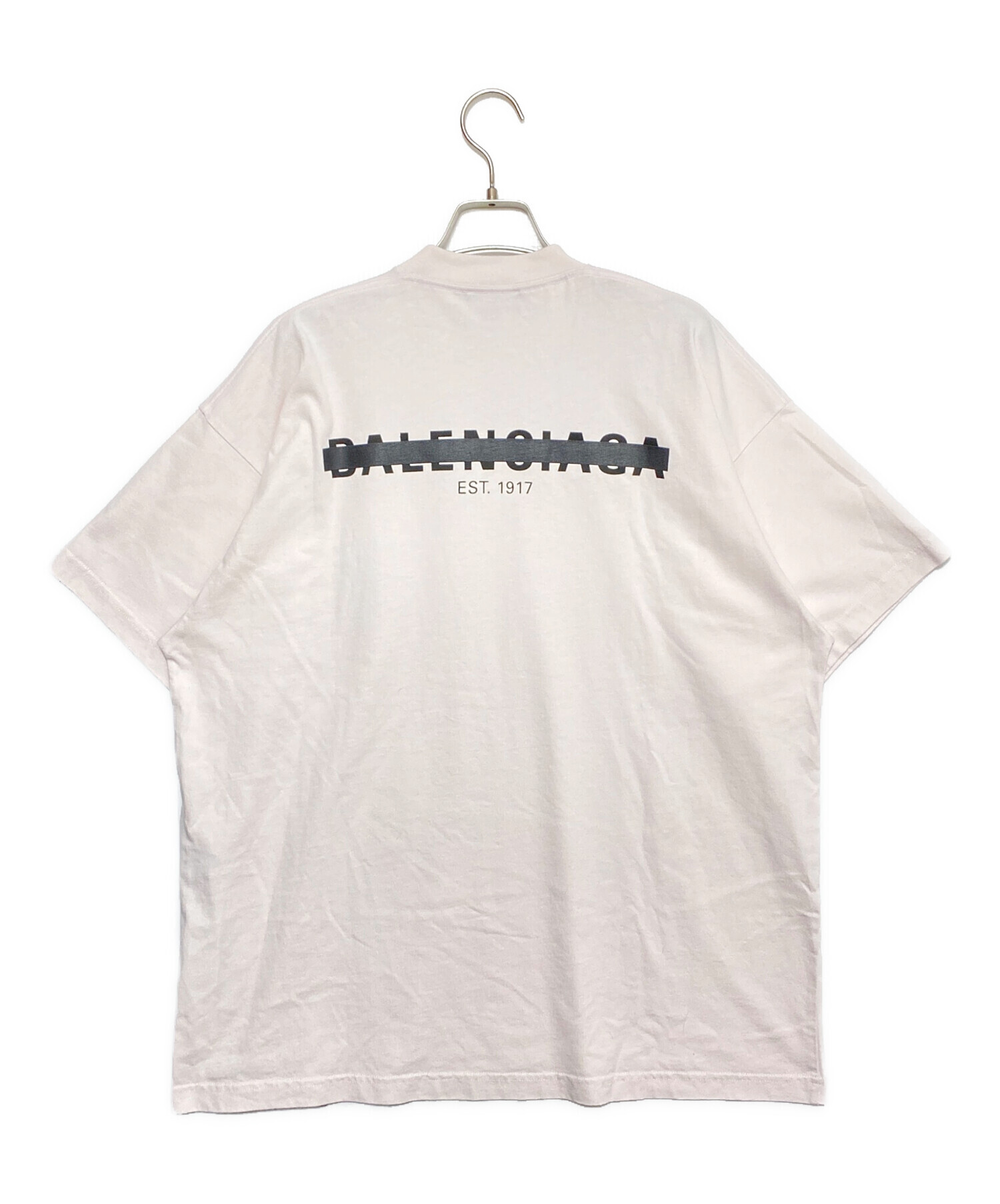 中古・古着通販】BALENCIAGA (バレンシアガ) ロゴTシャツ ホワイト 