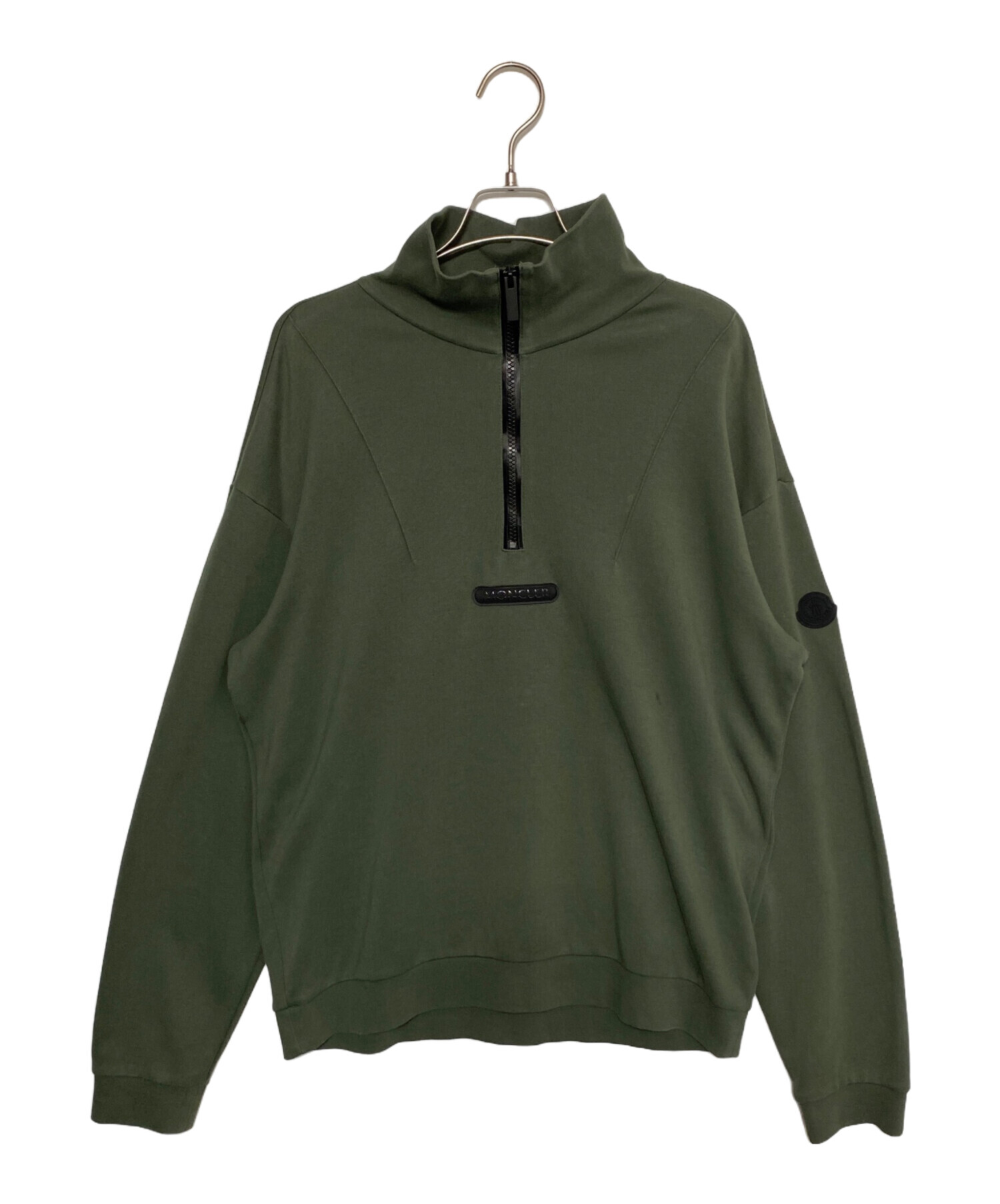 中古・古着通販】MONCLER (モンクレール) ロゴワッペンハーフジップ 