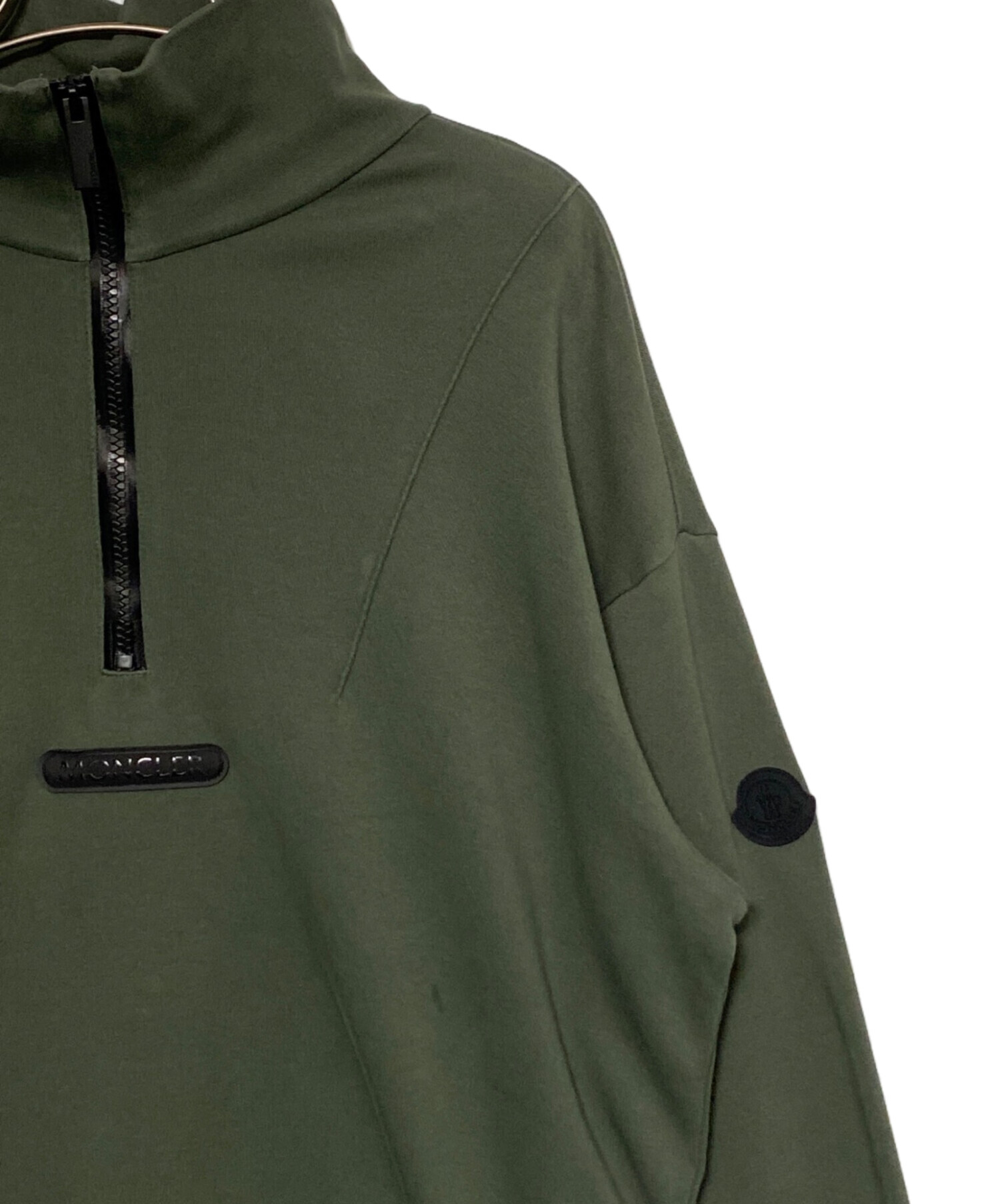 中古・古着通販】MONCLER (モンクレール) ロゴワッペンハーフジップ 