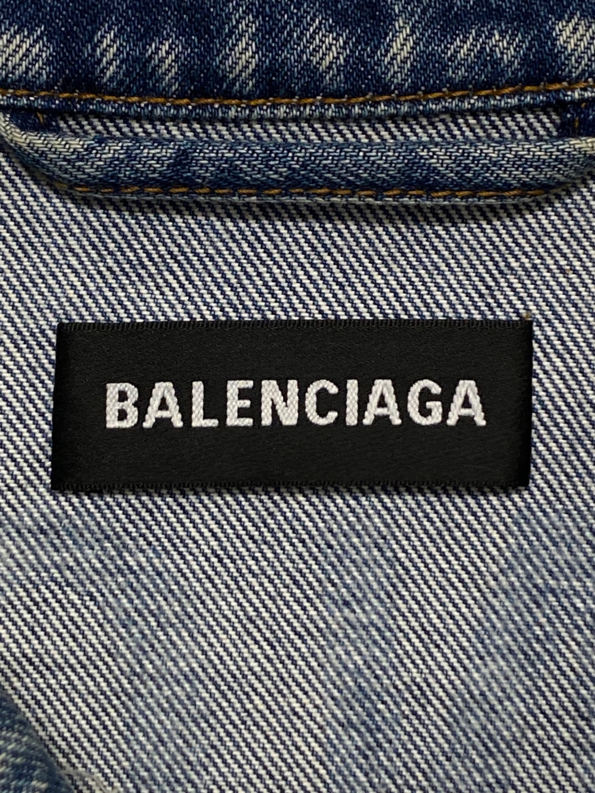 中古・古着通販】BALENCIAGA (バレンシアガ) Back Logo Denim Jacket 
