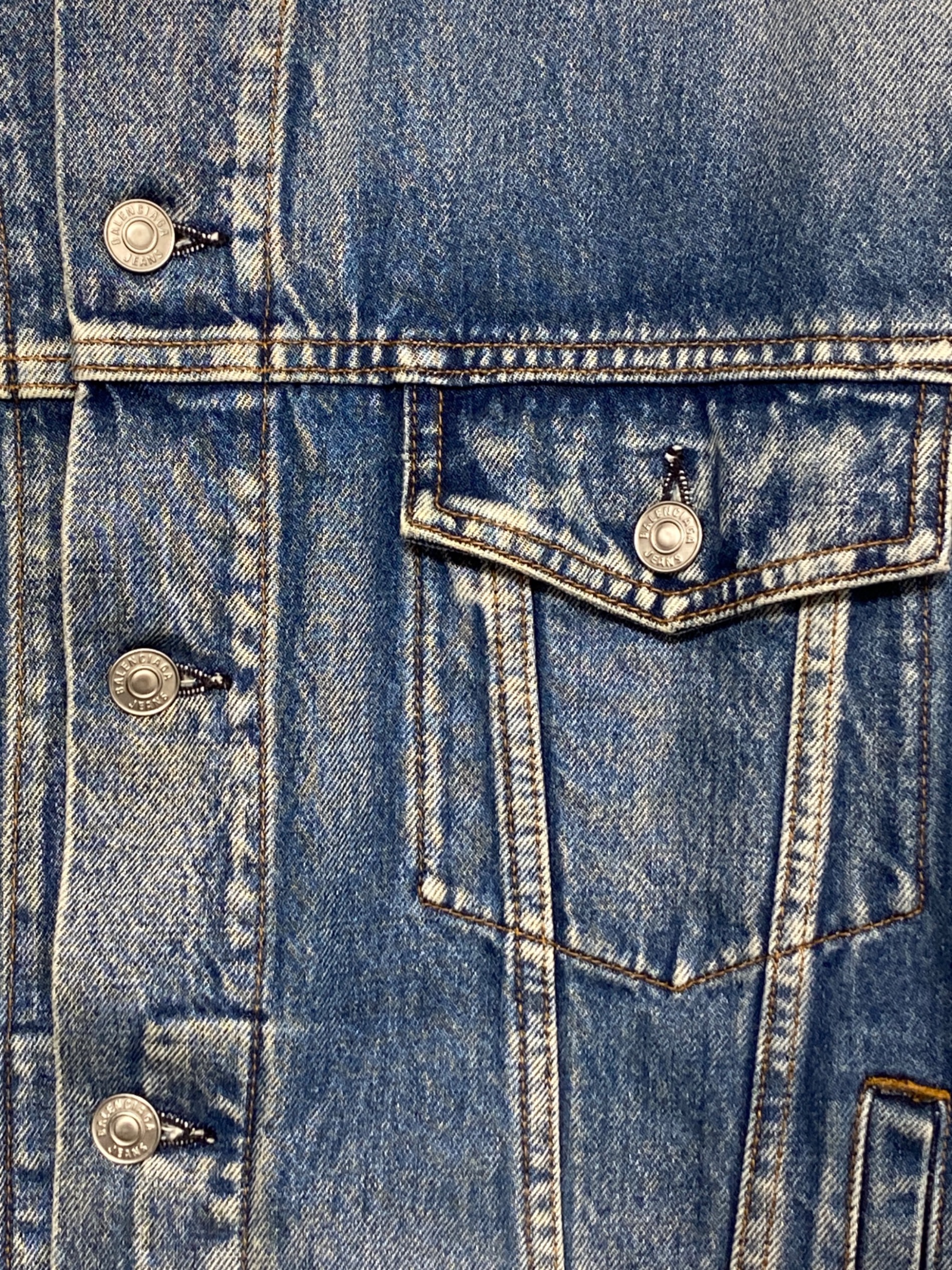 中古・古着通販】BALENCIAGA (バレンシアガ) Back Logo Denim Jacket