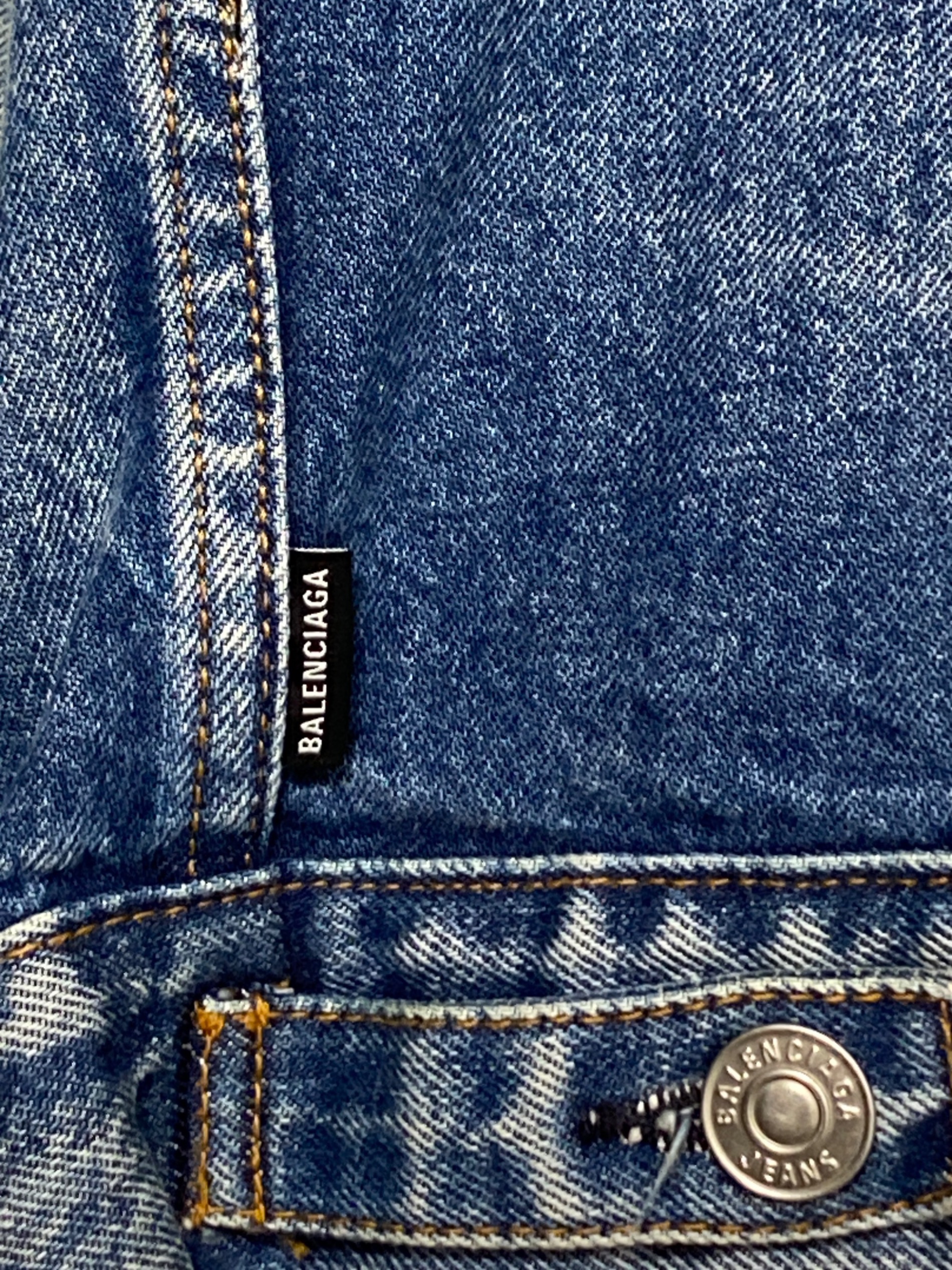 中古・古着通販】BALENCIAGA (バレンシアガ) Back Logo Denim Jacket