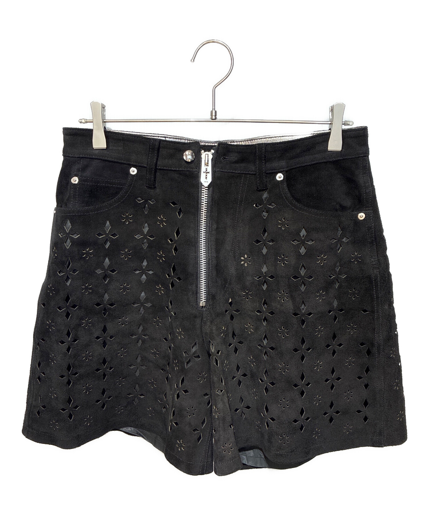 パンツ MASU DIAMOND-CUT LEATHER shorts 44 中古・古着通販】masu (エムエーエスユー) Diamond Cut Leather Shorts