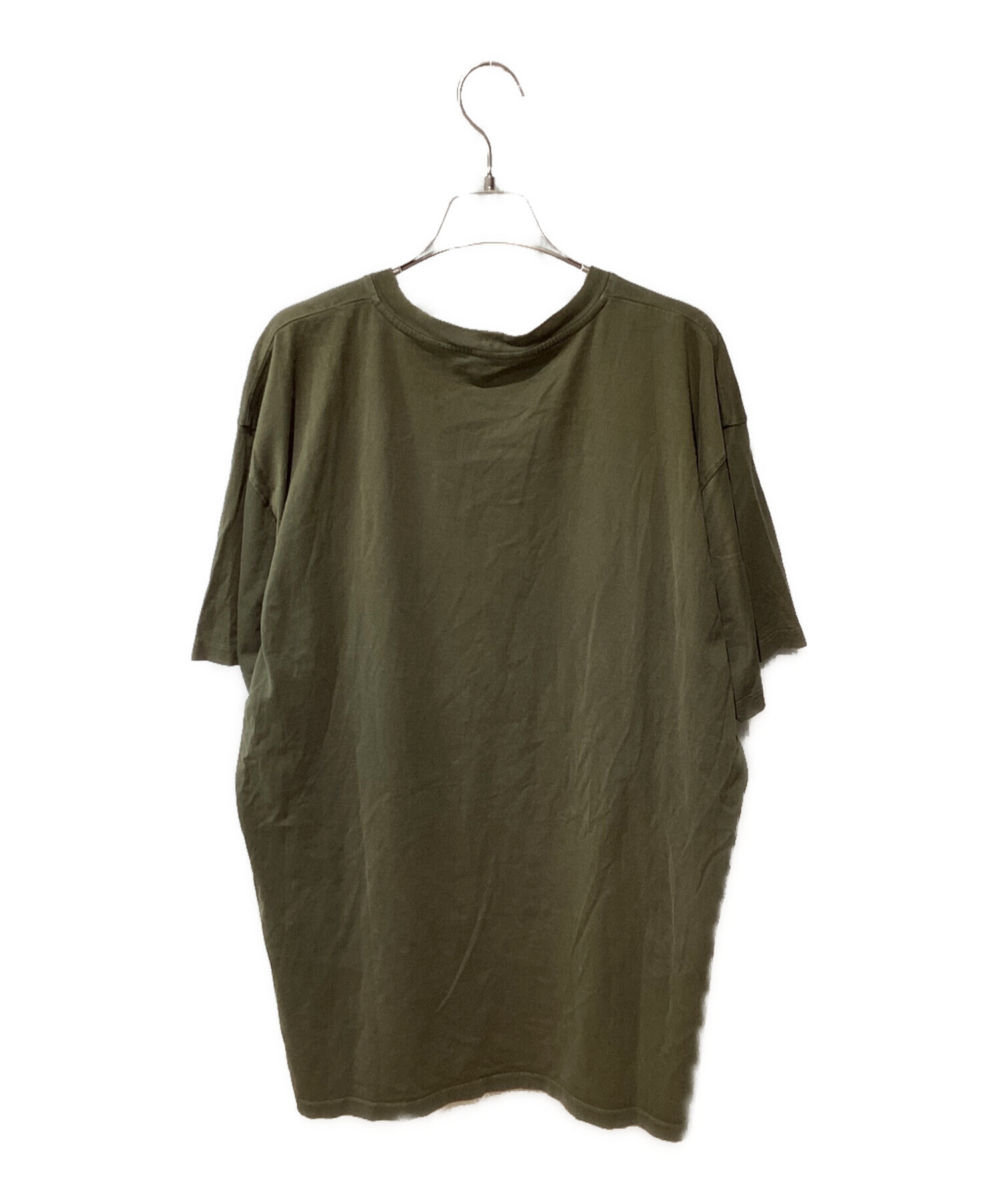 中古・古着通販】CELINE (セリーヌ) ルーズロゴTシャツ オリーブ 