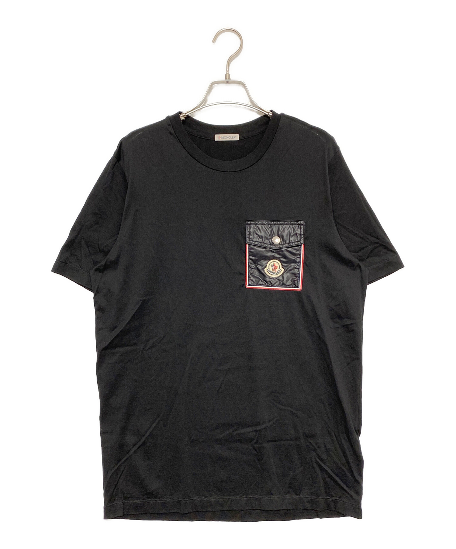 中古・古着通販】MONCLER (モンクレール) Tシャツ ブラック サイズ:XS 