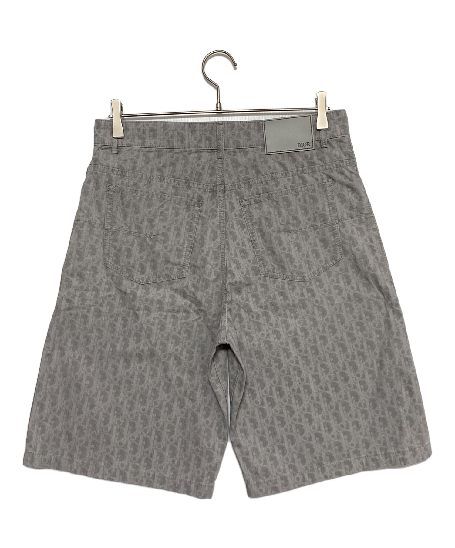 【新品】Diorバミューダショートパンツ ディオールオブリーク コットンデニム DIOR | バミューダ カーゴショートパンツ ディオール オブリーク
