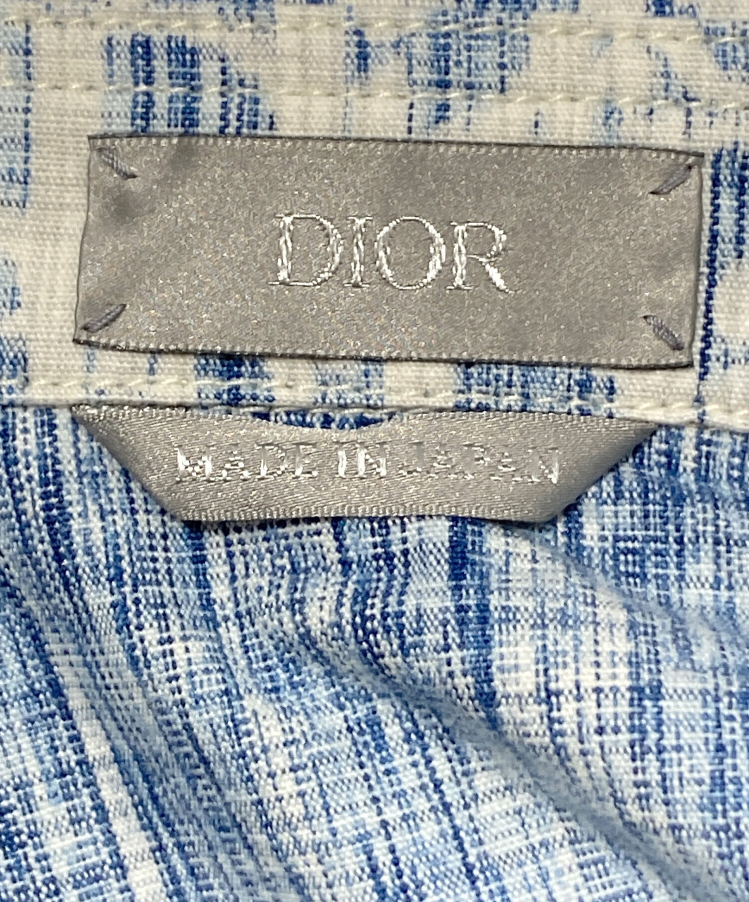中古・古着通販】Dior (ディオール) オブリーク柄コットンデニムシャツ