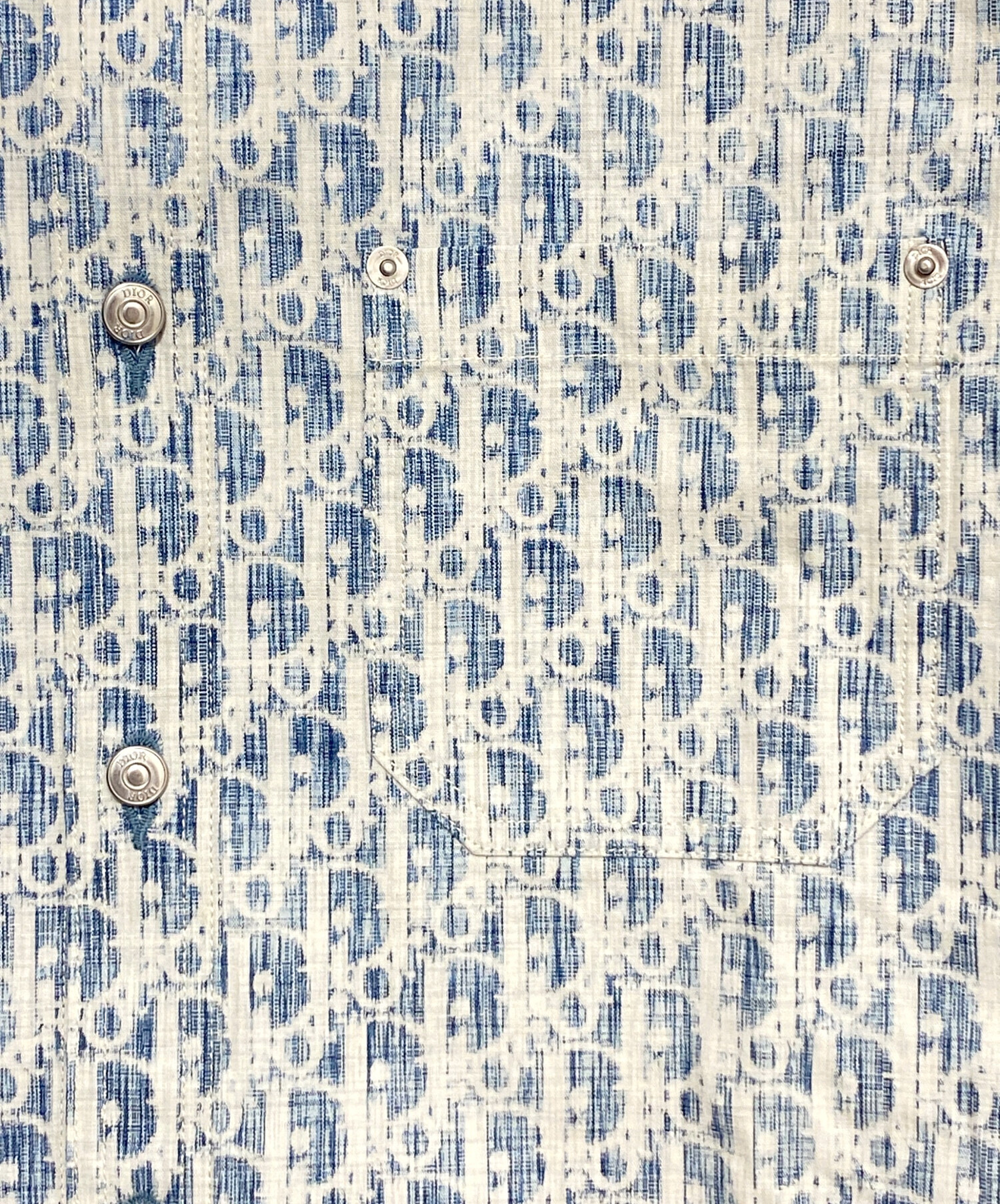 中古・古着通販】Dior (ディオール) オブリーク柄コットンデニムシャツ
