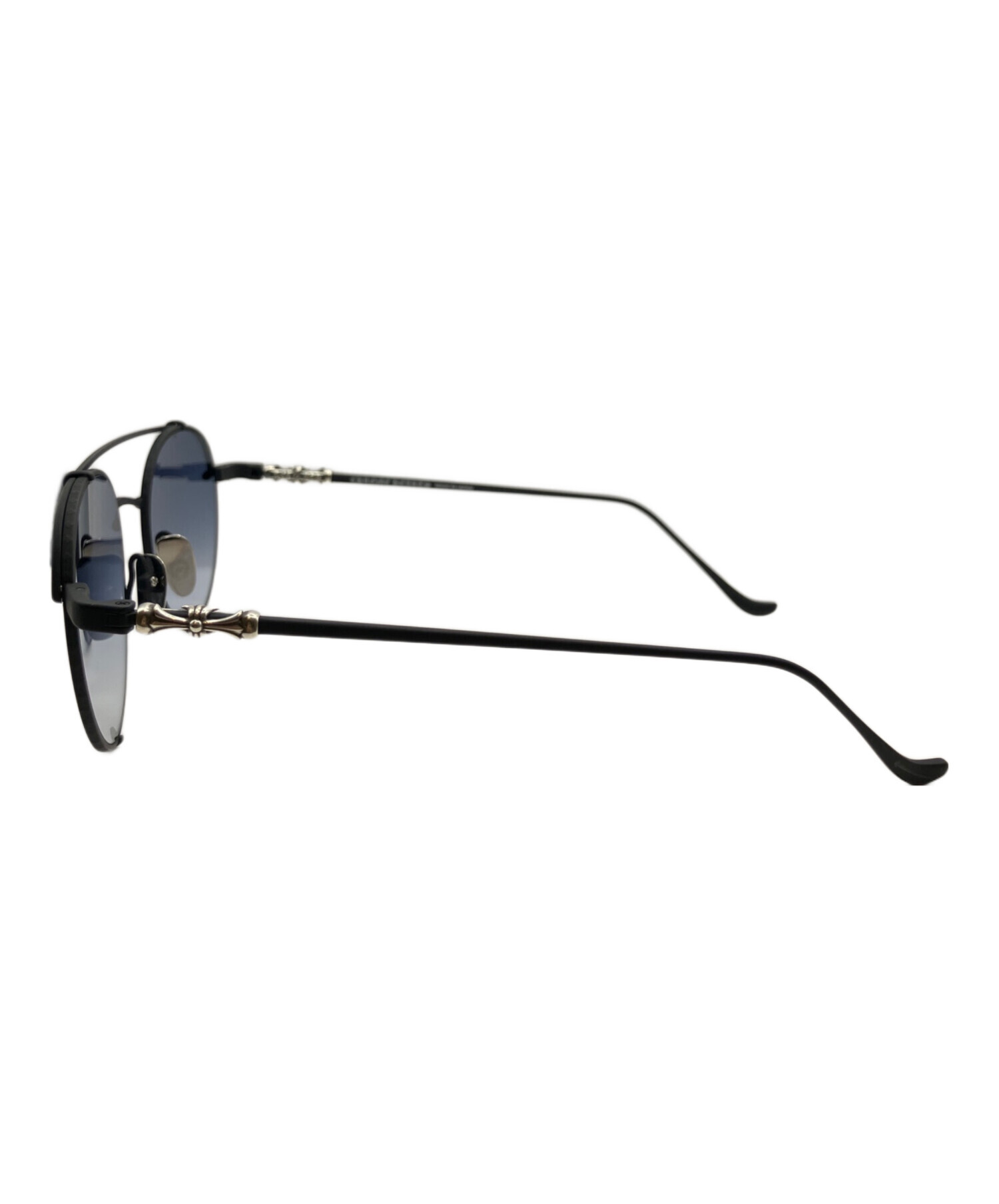 クロムハーツ ORALGAMI ダブルブリッジ サングラス プラスチック GP ユニセックス ブラック CHROME HEARTS 【中古】 【アパレル・小物】 Chrome Hearts - クロムハーツ ORALGAMI ダブルブリッジ サングラス