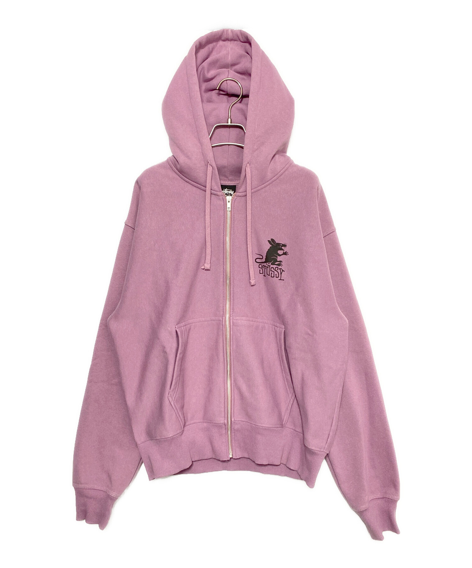 中古・古着通販】stussy (ステューシー) RAT ZIP HOODIE バイオレット 