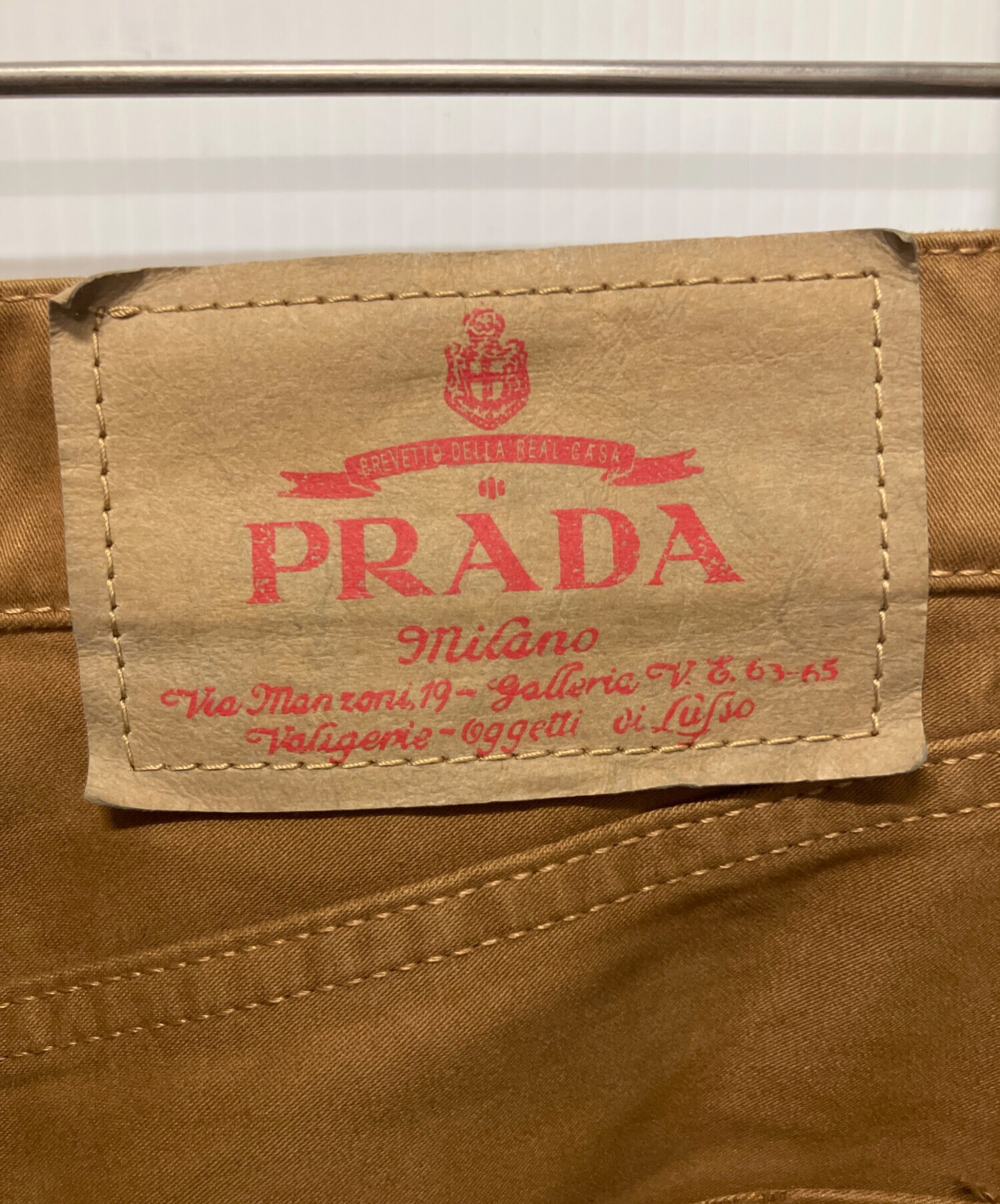 PRADA ブラウン チノパン サイズ40 レア品 PRADA ブラウン チノパン サイズ40 レア品 PRADA ブラウン チノパン